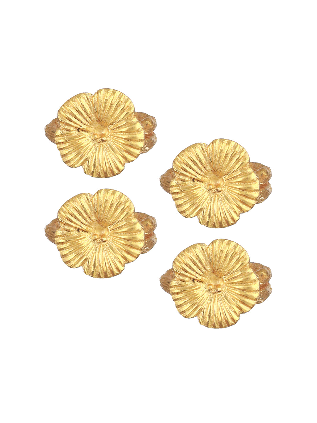 PetalGrace Napkin Rings (Set Of 4)