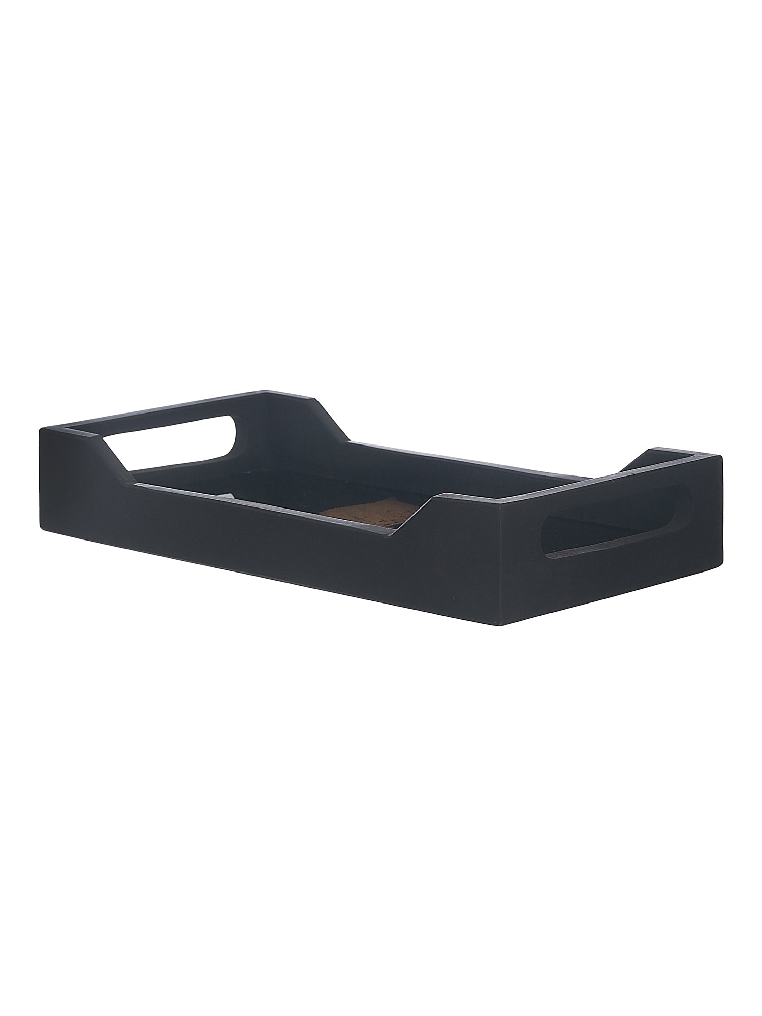 Autumn Leaf Wooden And Glass Serving Tray