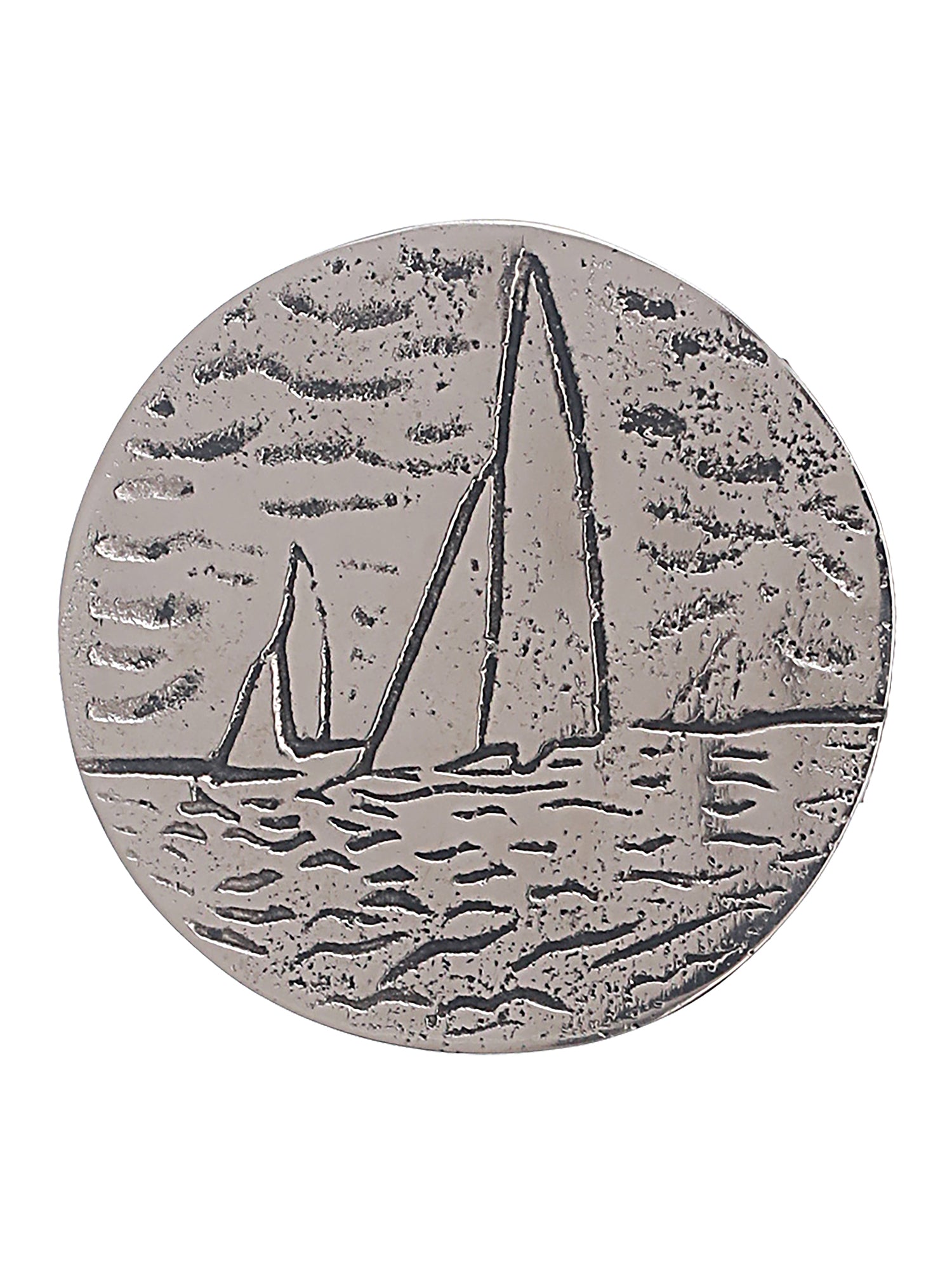 Silver Boat Coaster - Pack Of 4