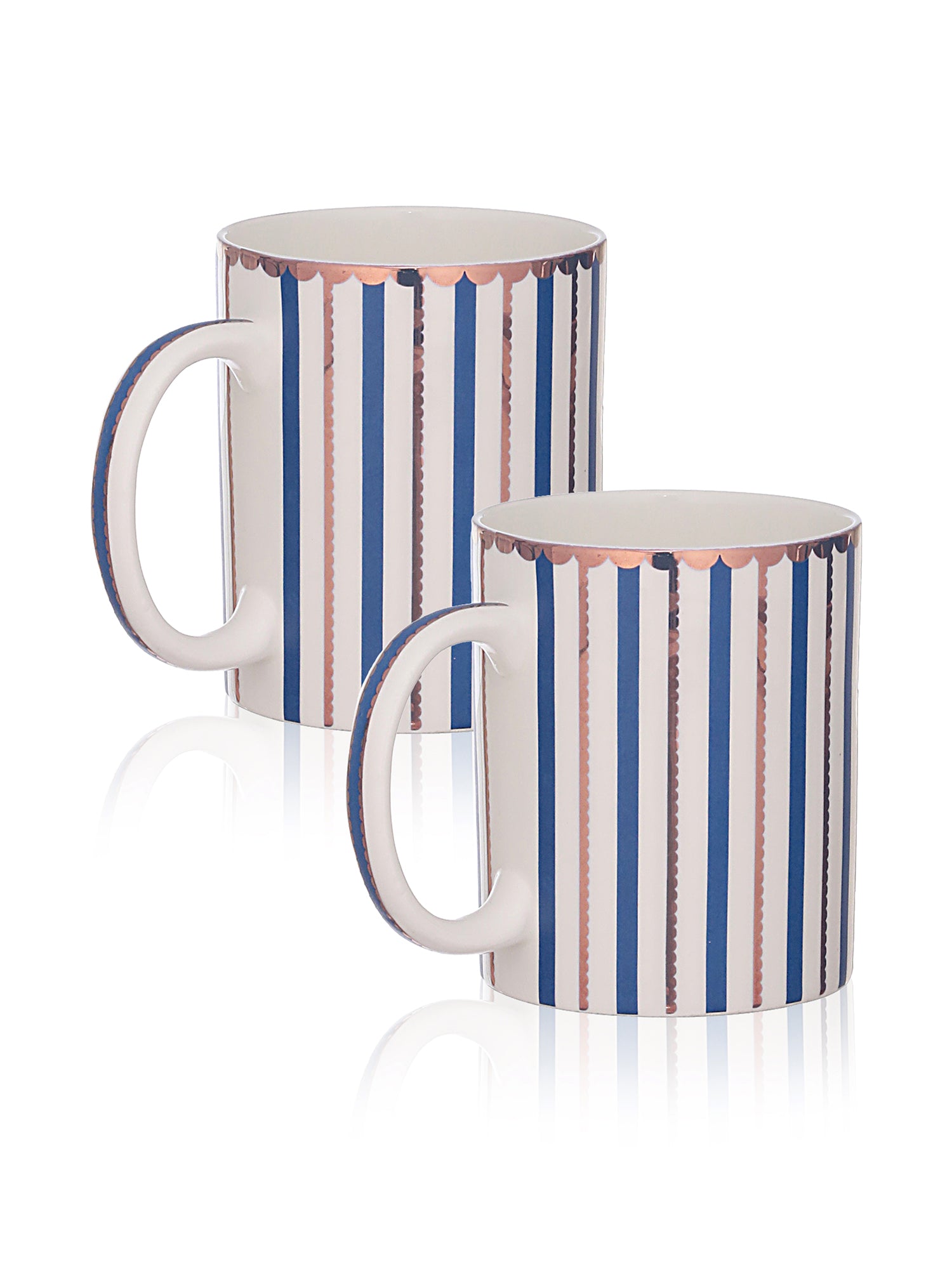 Blue Bliss Tea & Coffee Mugs (Pack of 2)