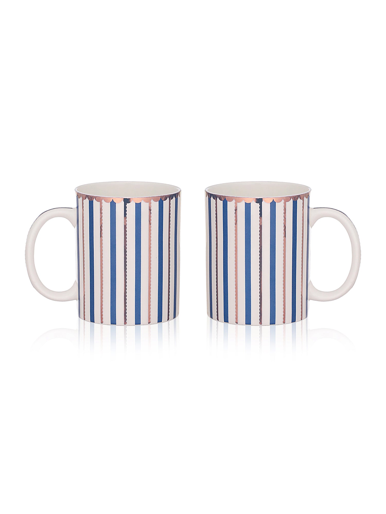 Blue Bliss Tea & Coffee Mugs (Pack of 2)