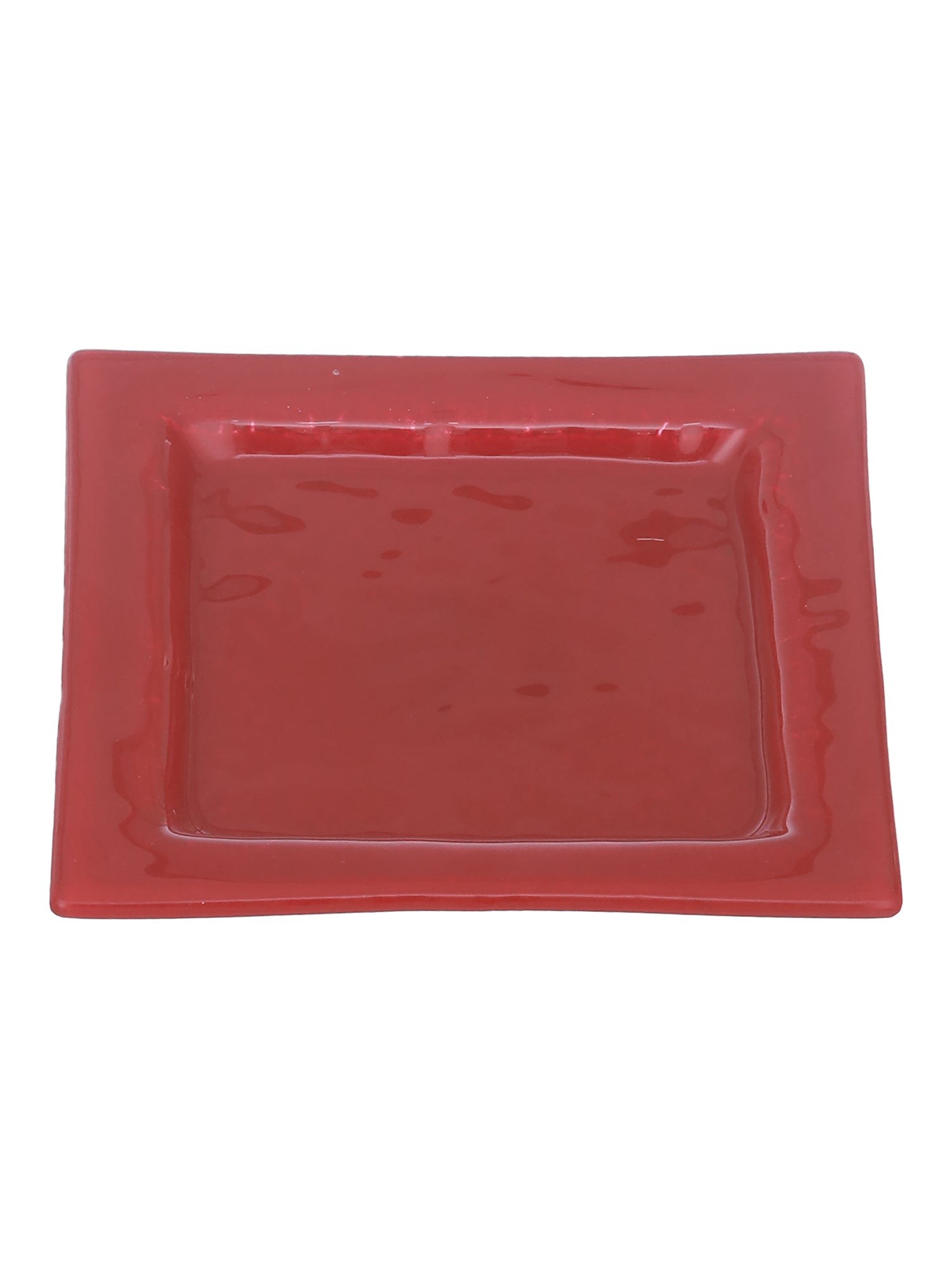 Designer Glass Playing Card Platter- Red & Black