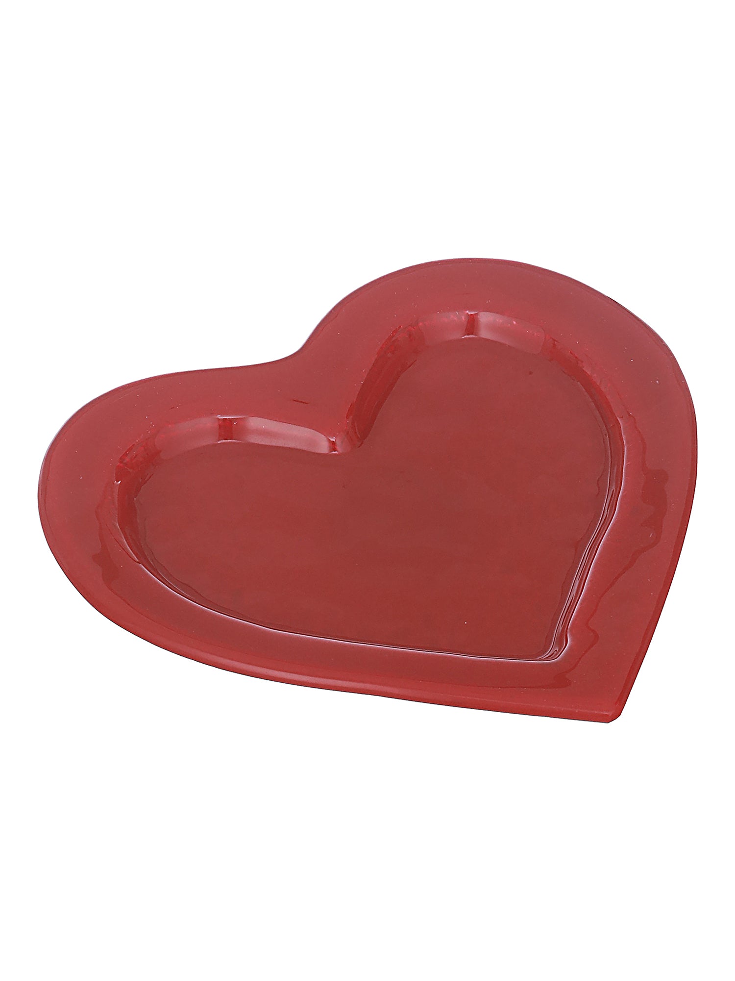 Designer Glass Playing Card Platter- Red & Black