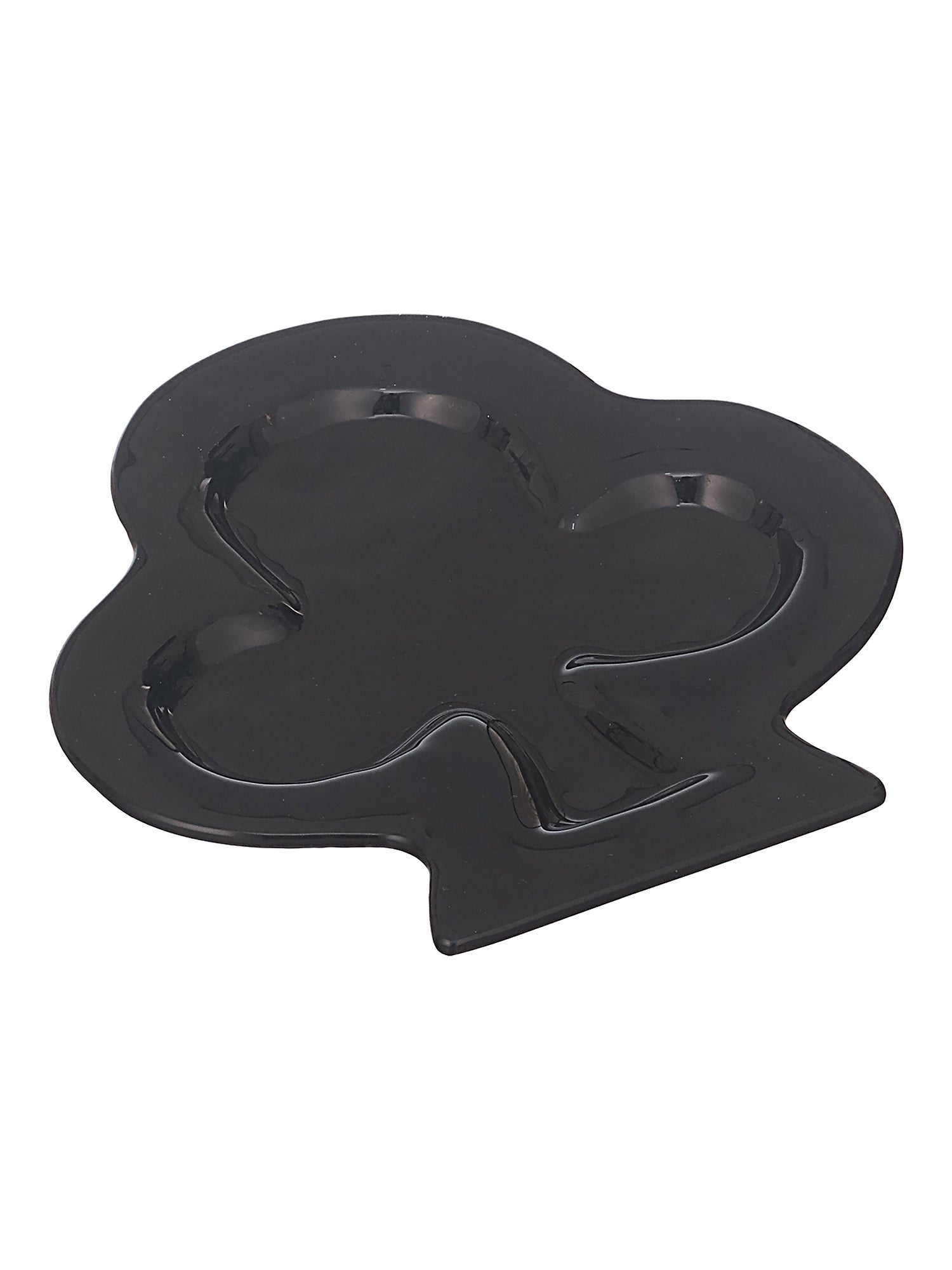 Designer Glass Playing Card Platter- Red & Black