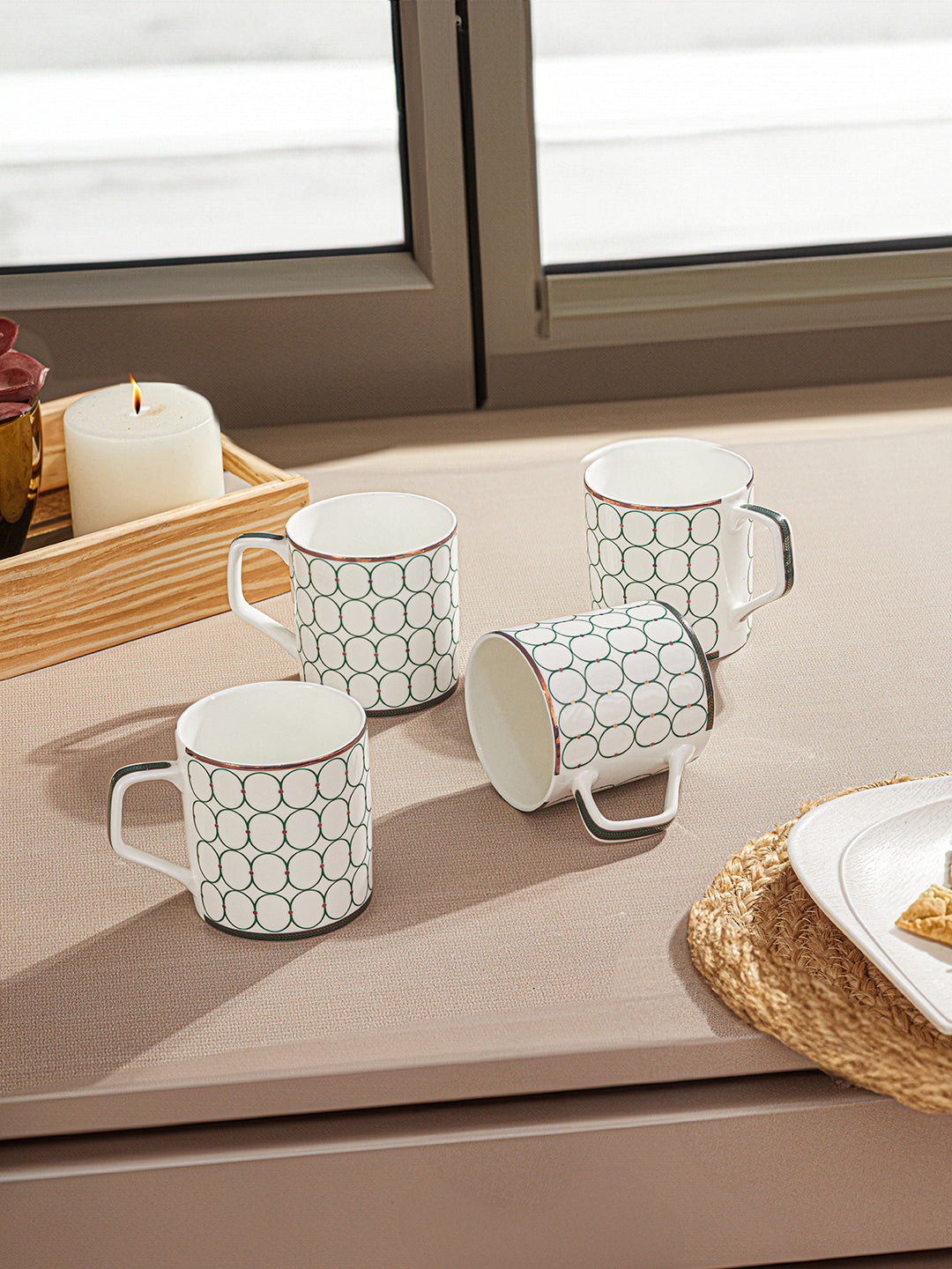 Jade Joy Tea Mugs (Pack Of 4)