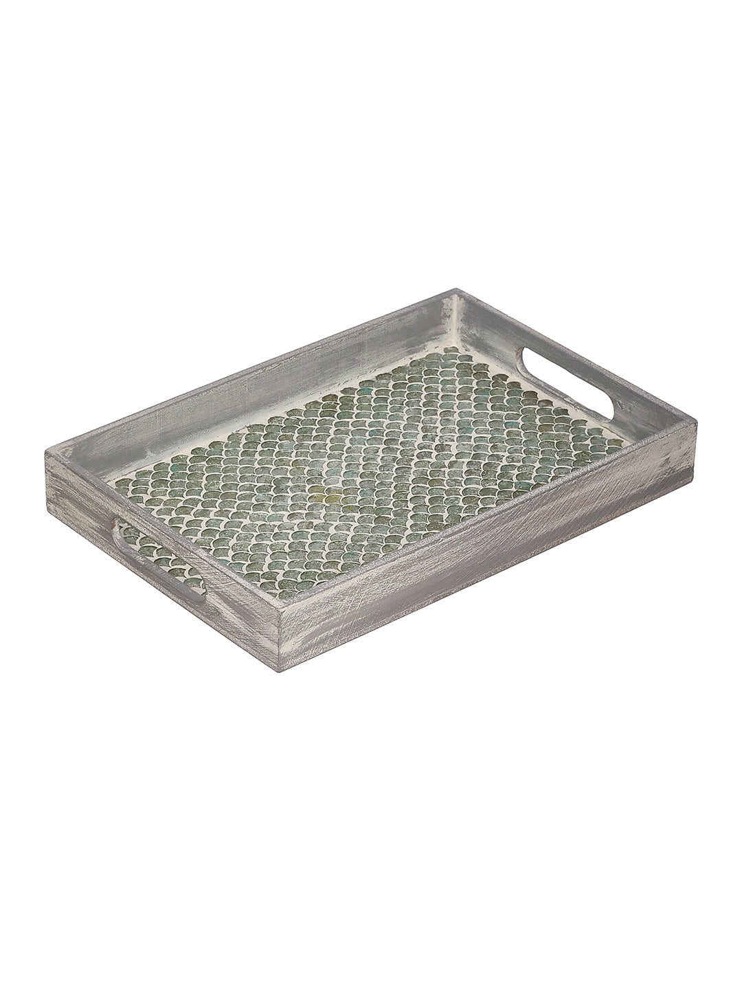 Pale Green Mosaic Serving Tray