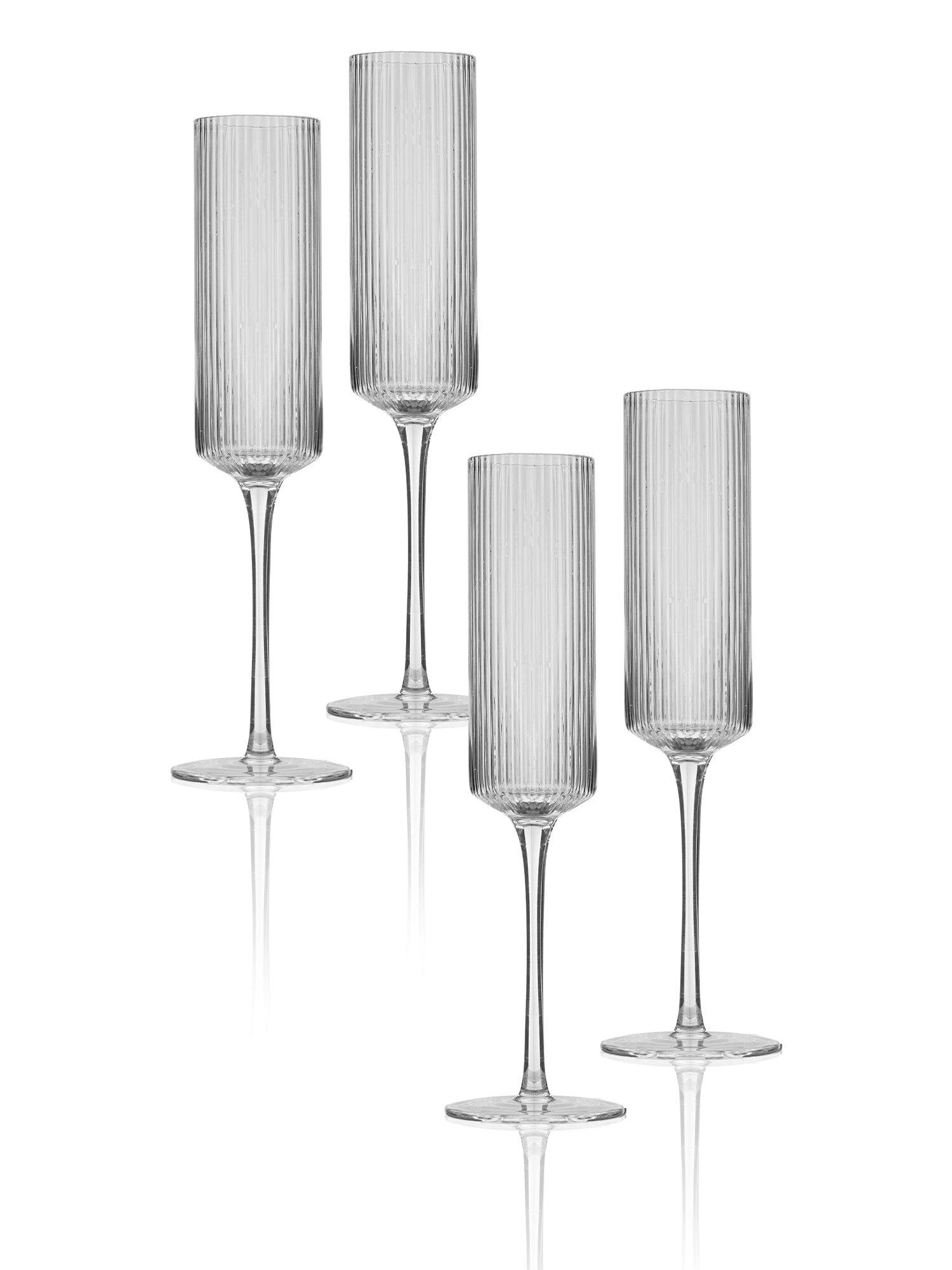 Exquisite Champagne Glass- German Crystal (Pack of 4)