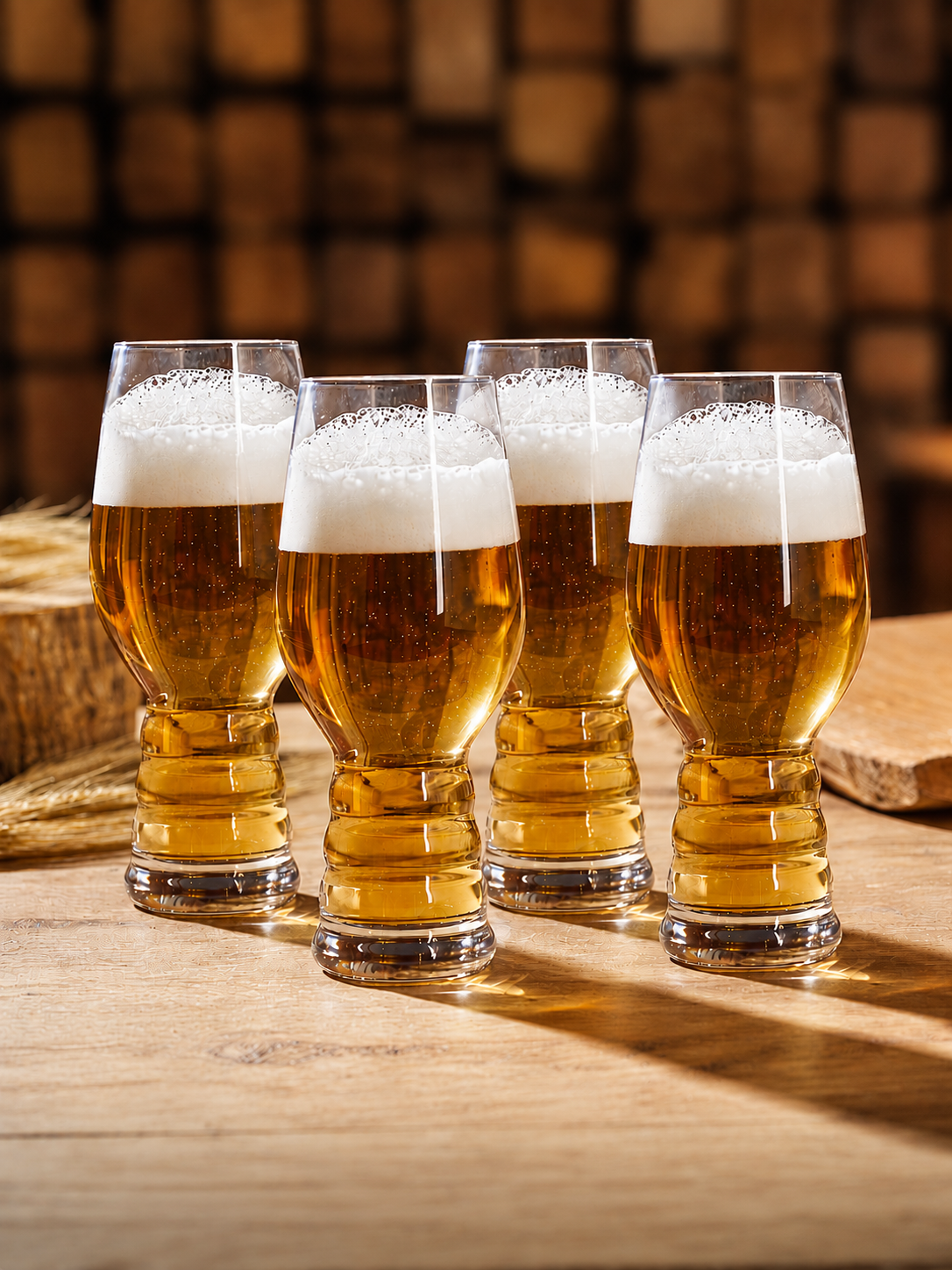 BELL BREW CRYSTAL BEER GLASS