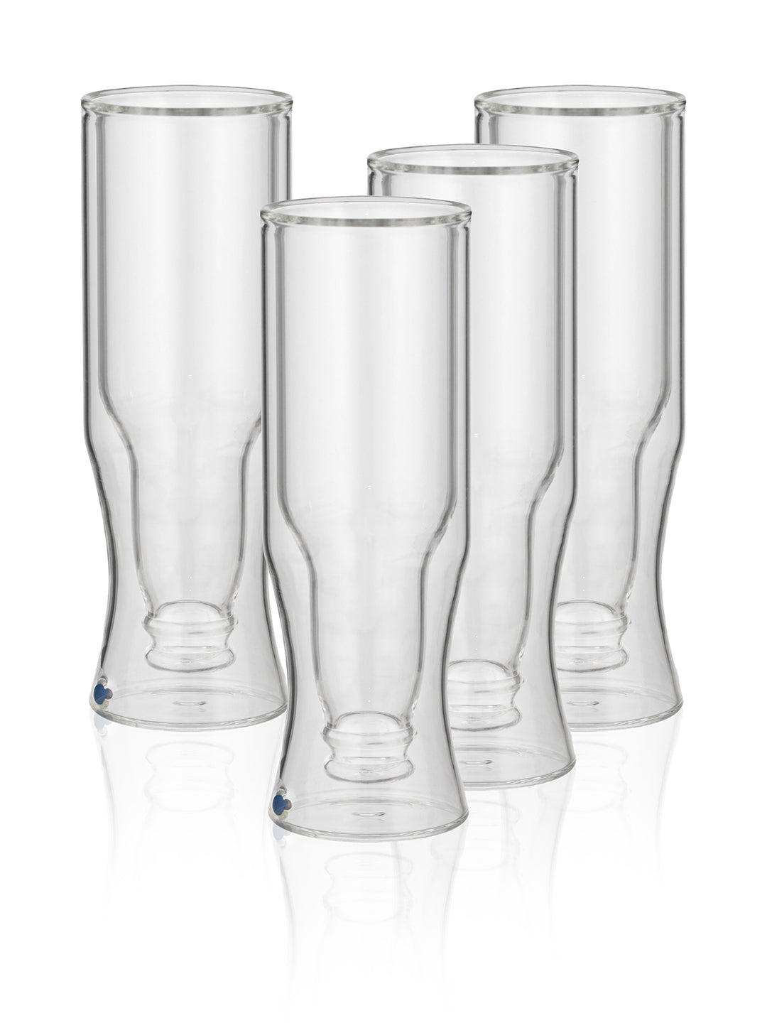 DOUBLE WALL INVERTED BOTTLE SHAPED BEER GLASS