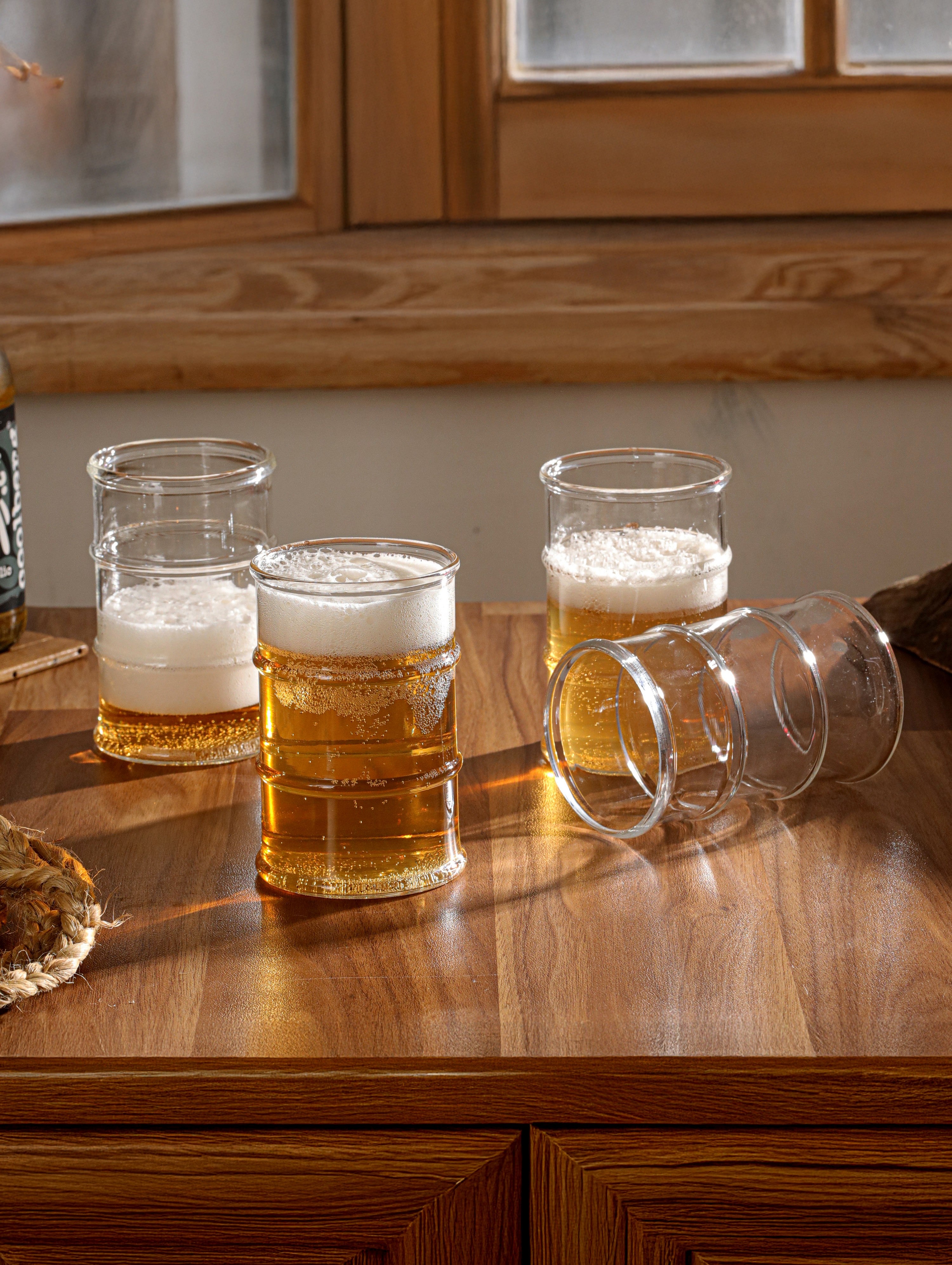 Straight Sip Clear Beer Glass