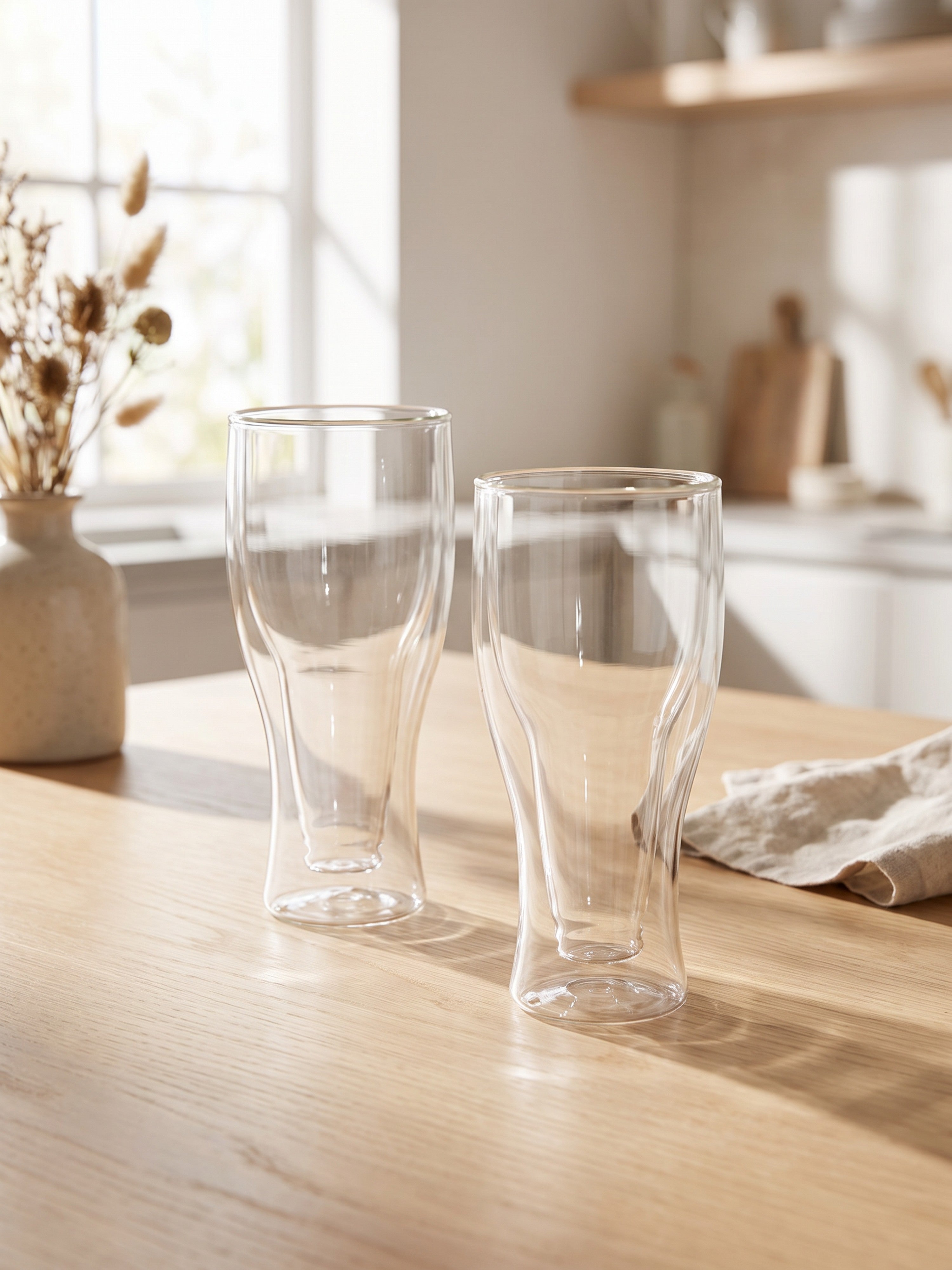 Bottle Illusion Beer Glass