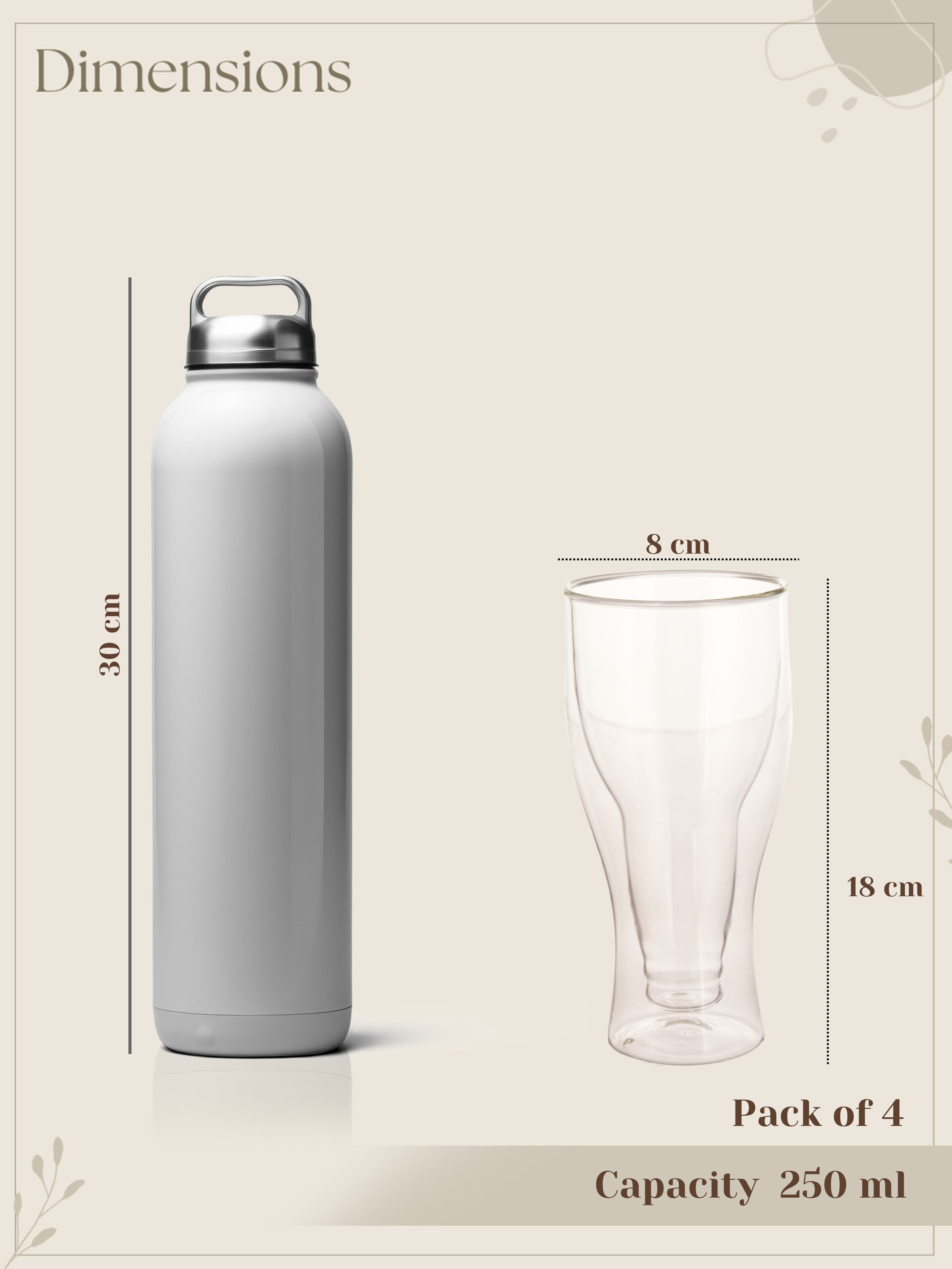 Bottle Illusion Beer Glass