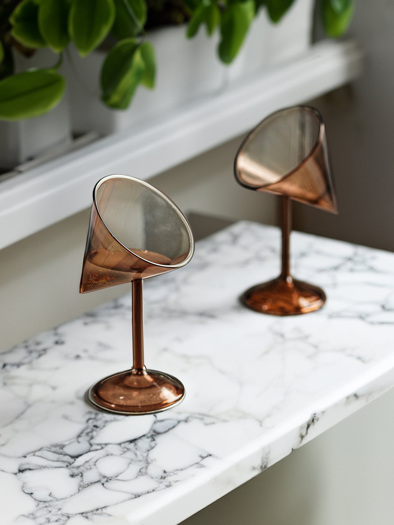 Tilted Cone Cocktail Glass - Pack of 2