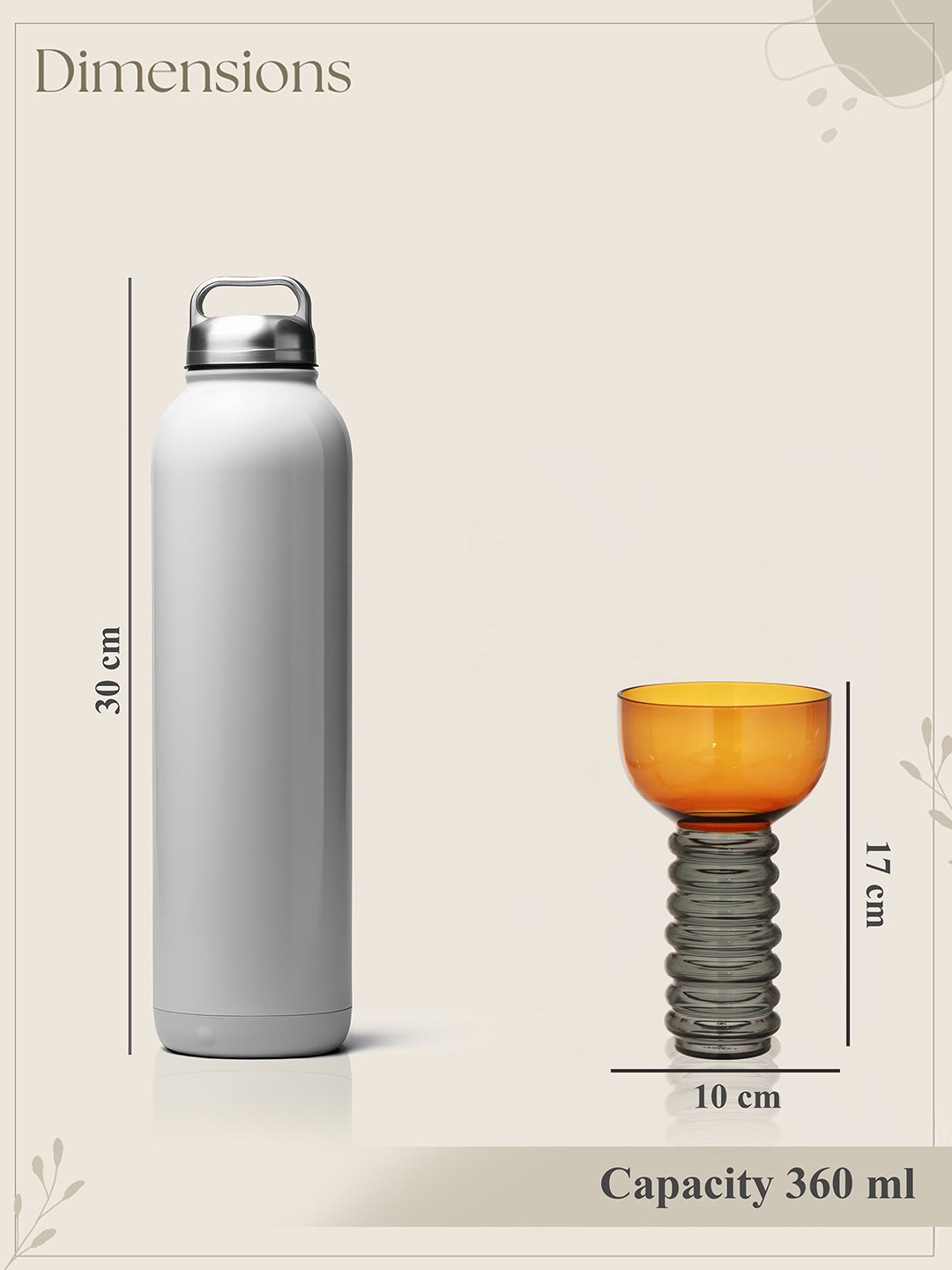 Amber Eclipse Cocktail Glass