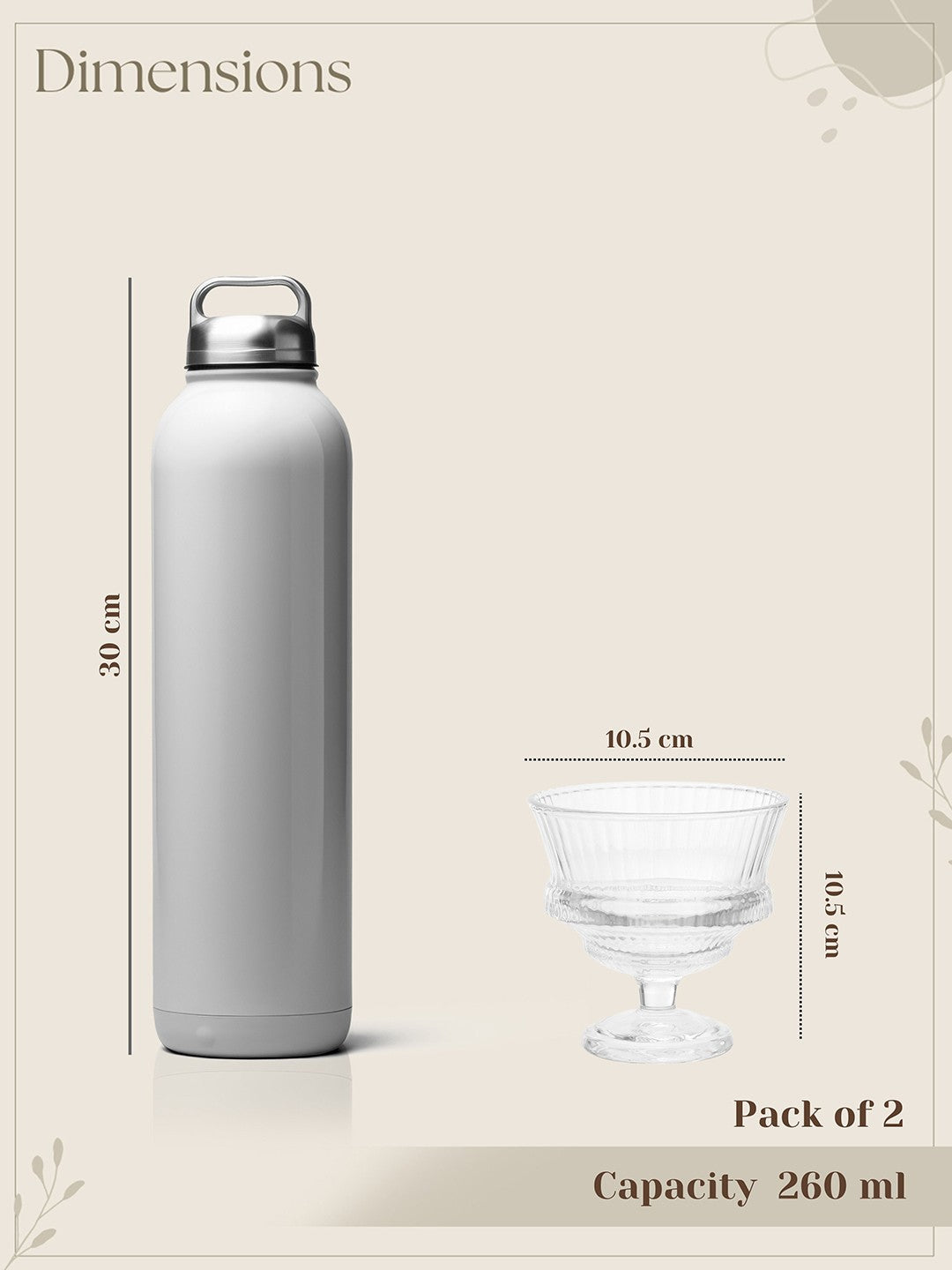 Celestine Clear Dessert Serving Glass