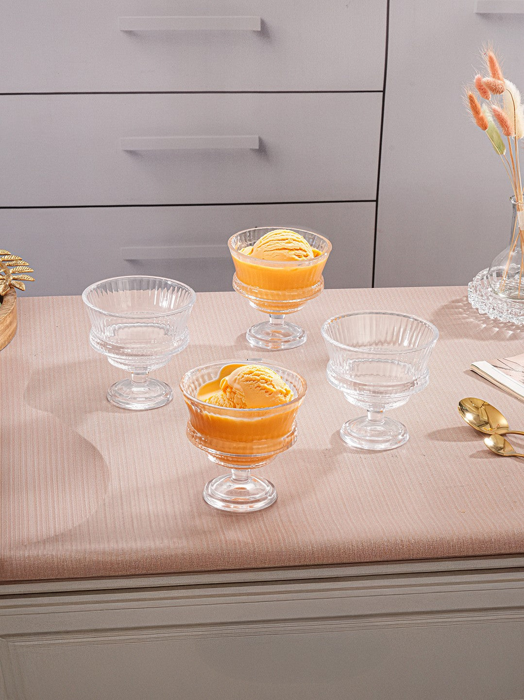 Celestine Clear Dessert Serving Glass