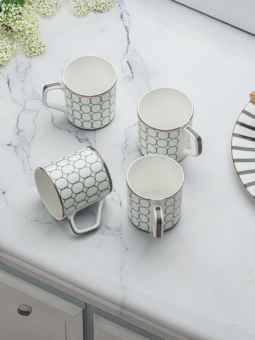 Jade Joy Tea Mugs (Pack Of 4)