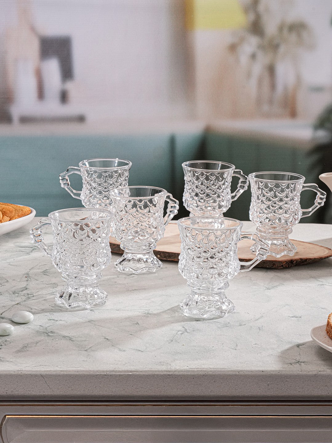 Vetra Clear Glass Tea/Coffee - Pack of 6