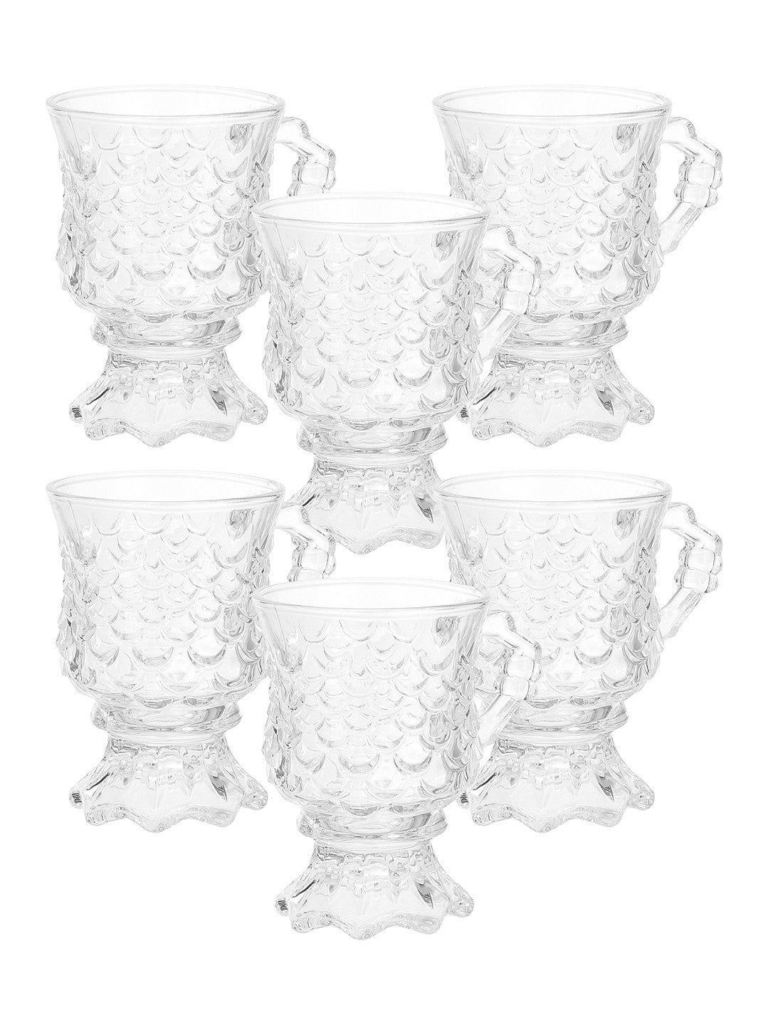 Vetra Clear Glass Tea/Coffee - Pack of 6