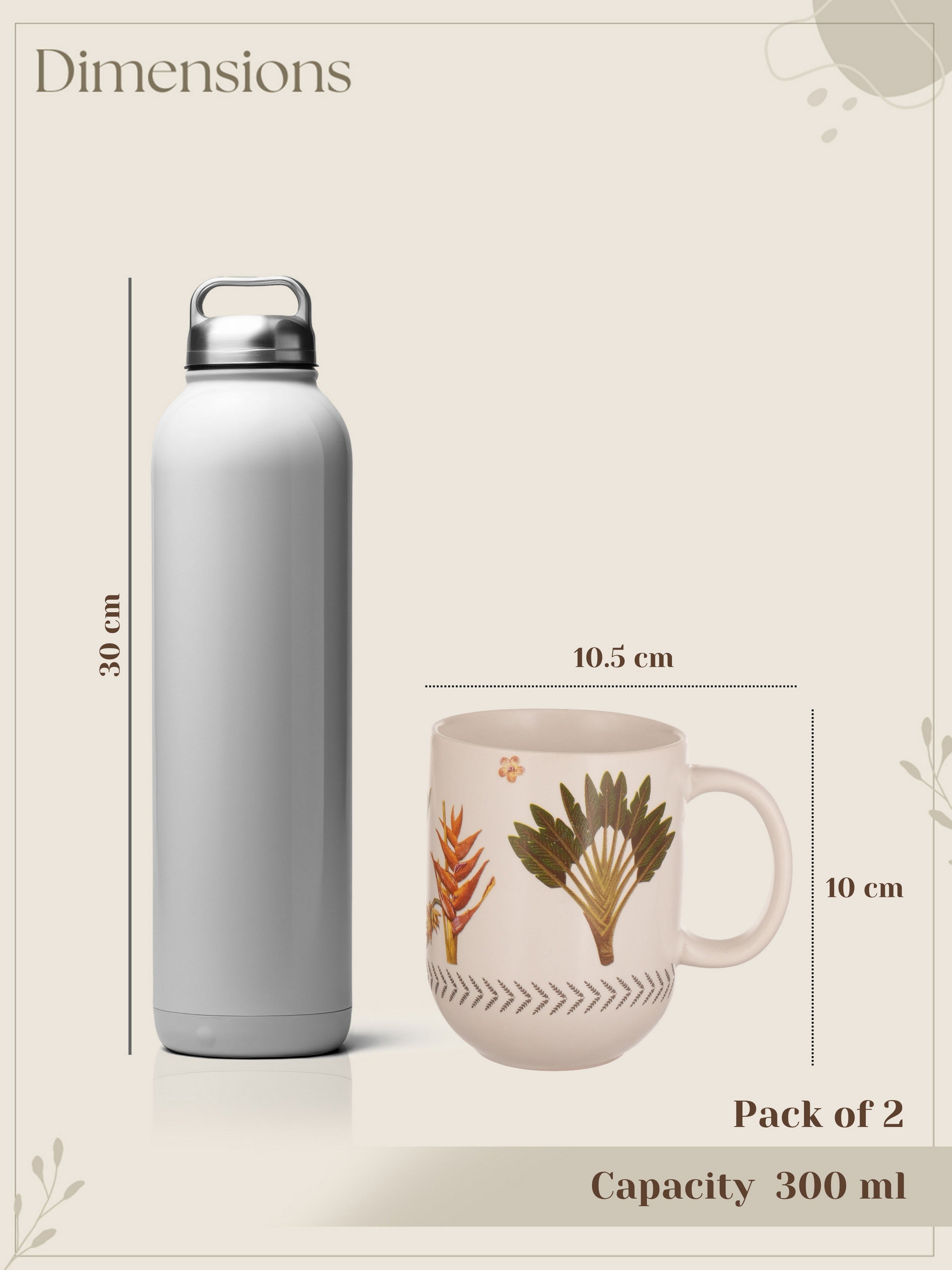 Safari Bloom Mug (Pack of 2)