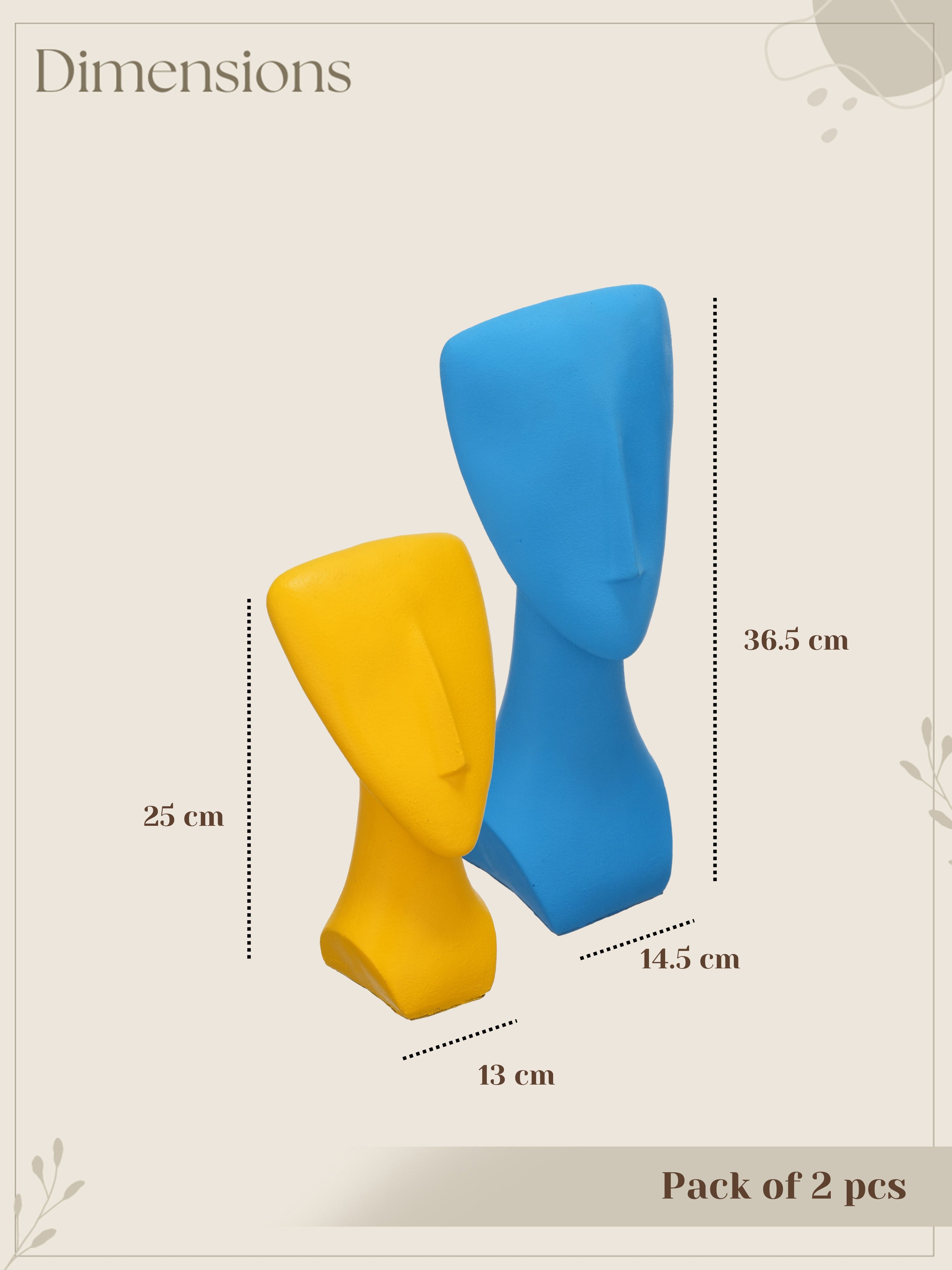 Echo Faces Table Decor (Pack of 2)