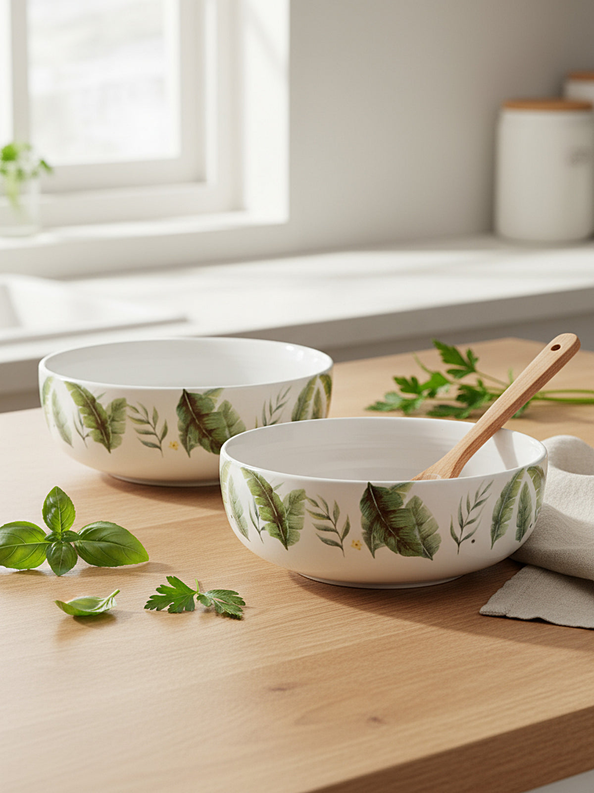 Tropical Mischief Porcelain Big Bowls