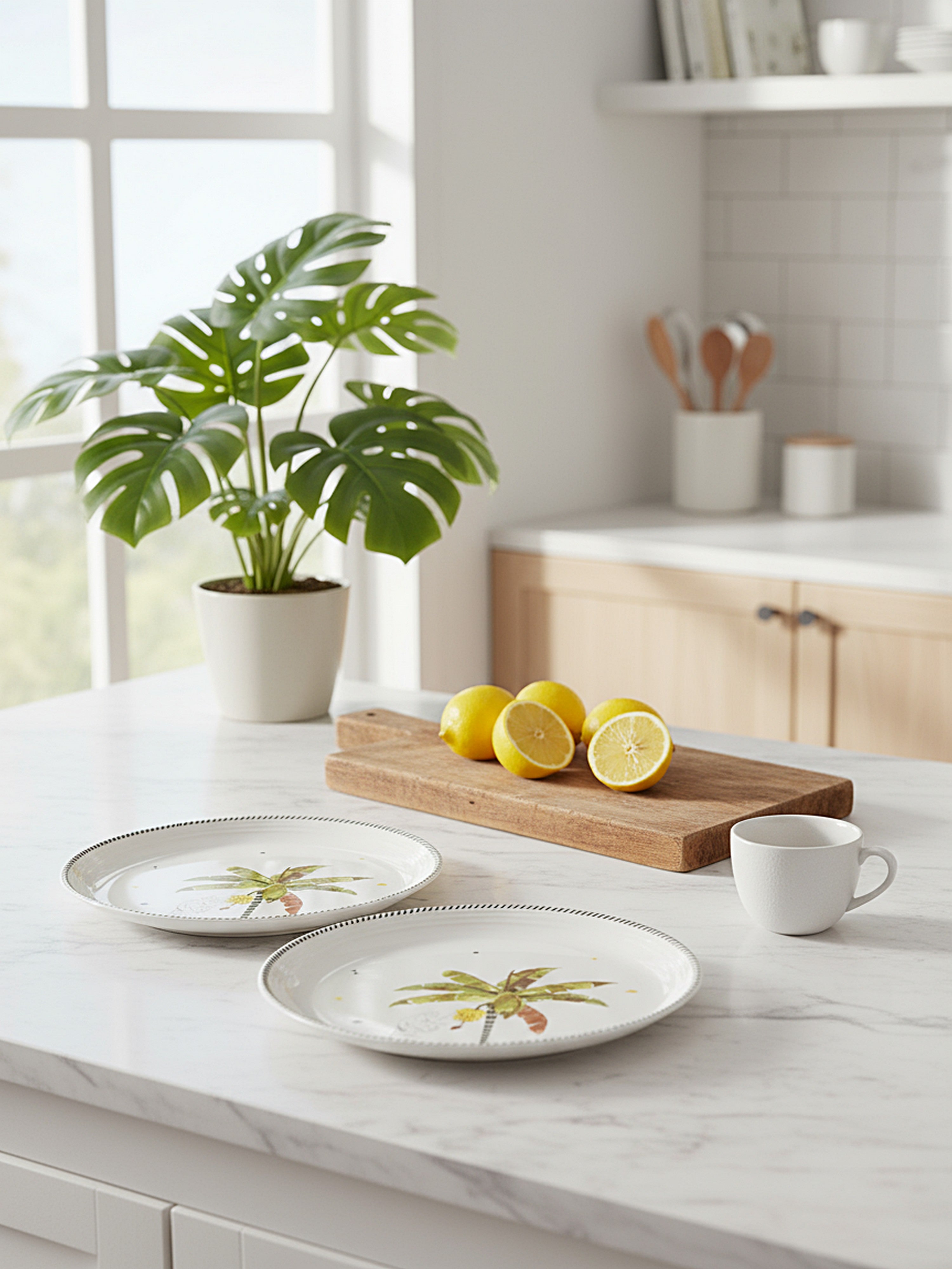 Tropical Mischief Porcelain Quarter Plates (Pack of 2)