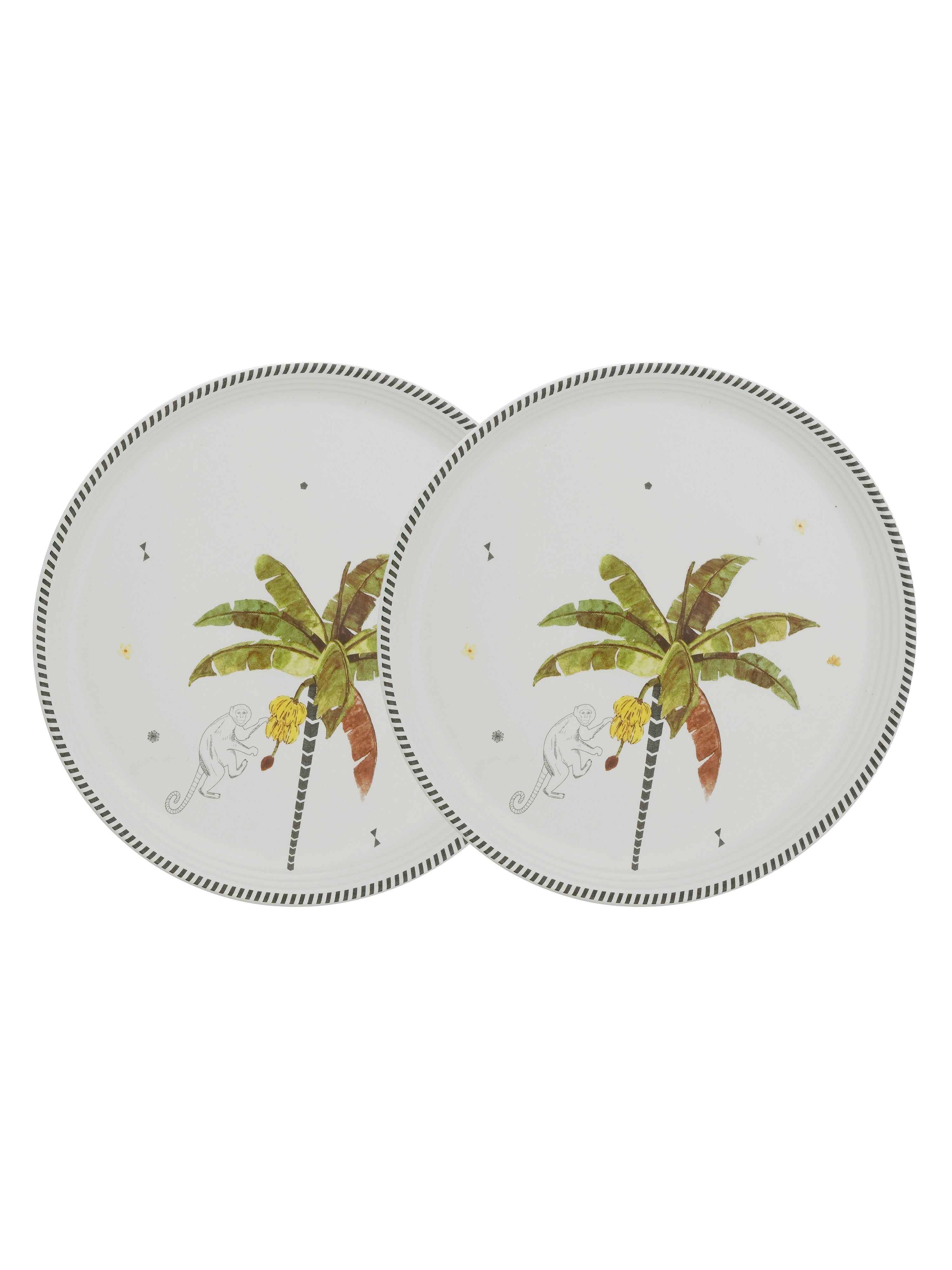 Tropical Mischief Porcelain Quarter Plates (Pack of 2)