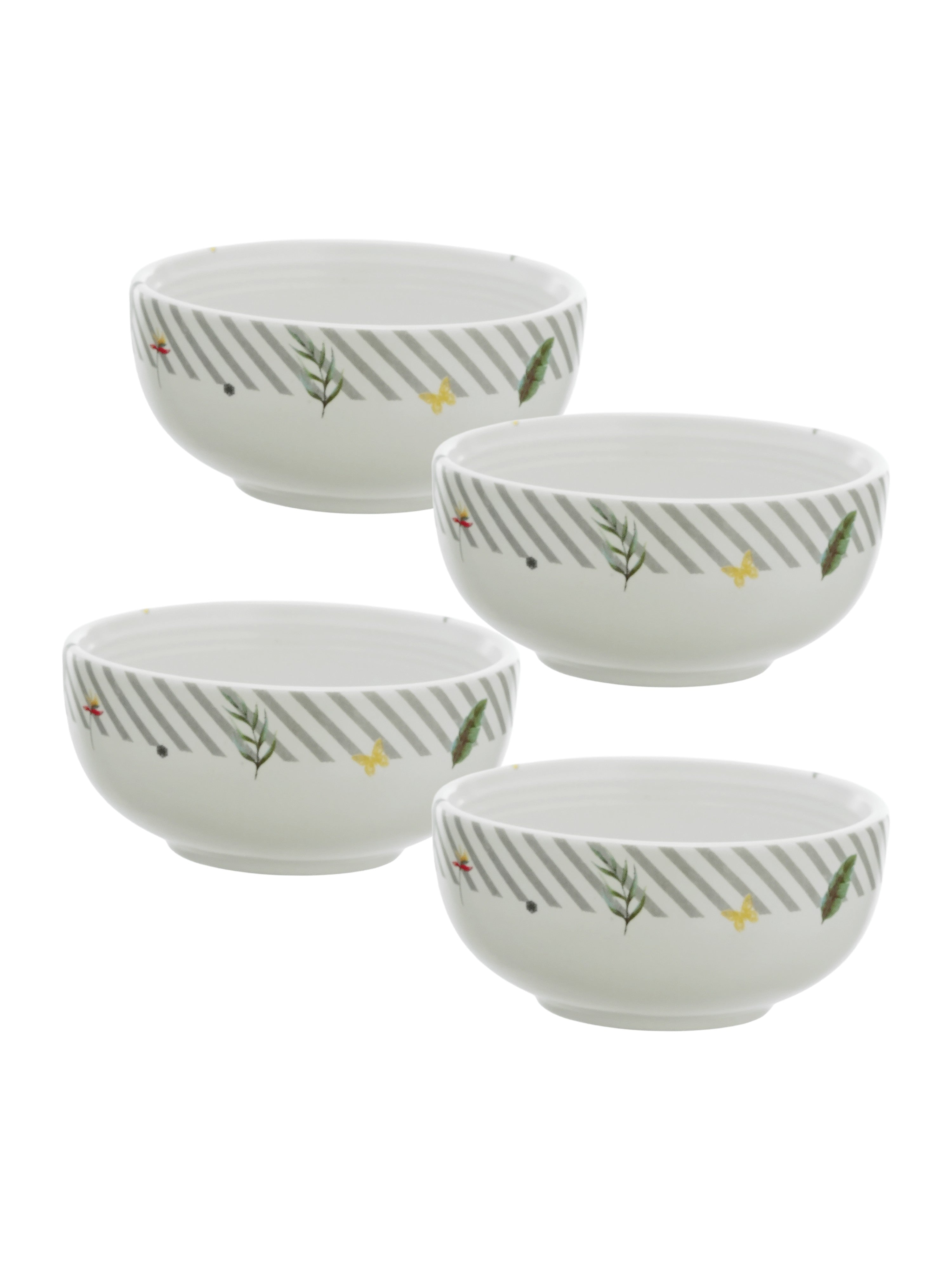 Tropical Mischief Porcelain Small Bowls (Pack of 4)