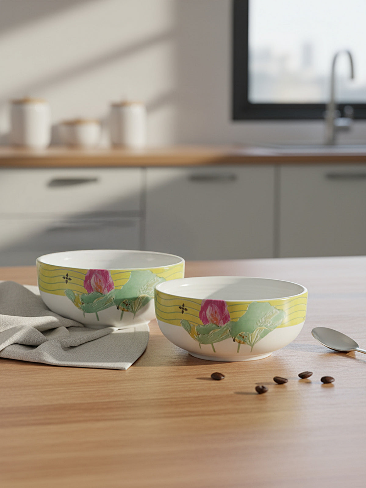 Dragonfly Bloom Porcelain Small Bowls