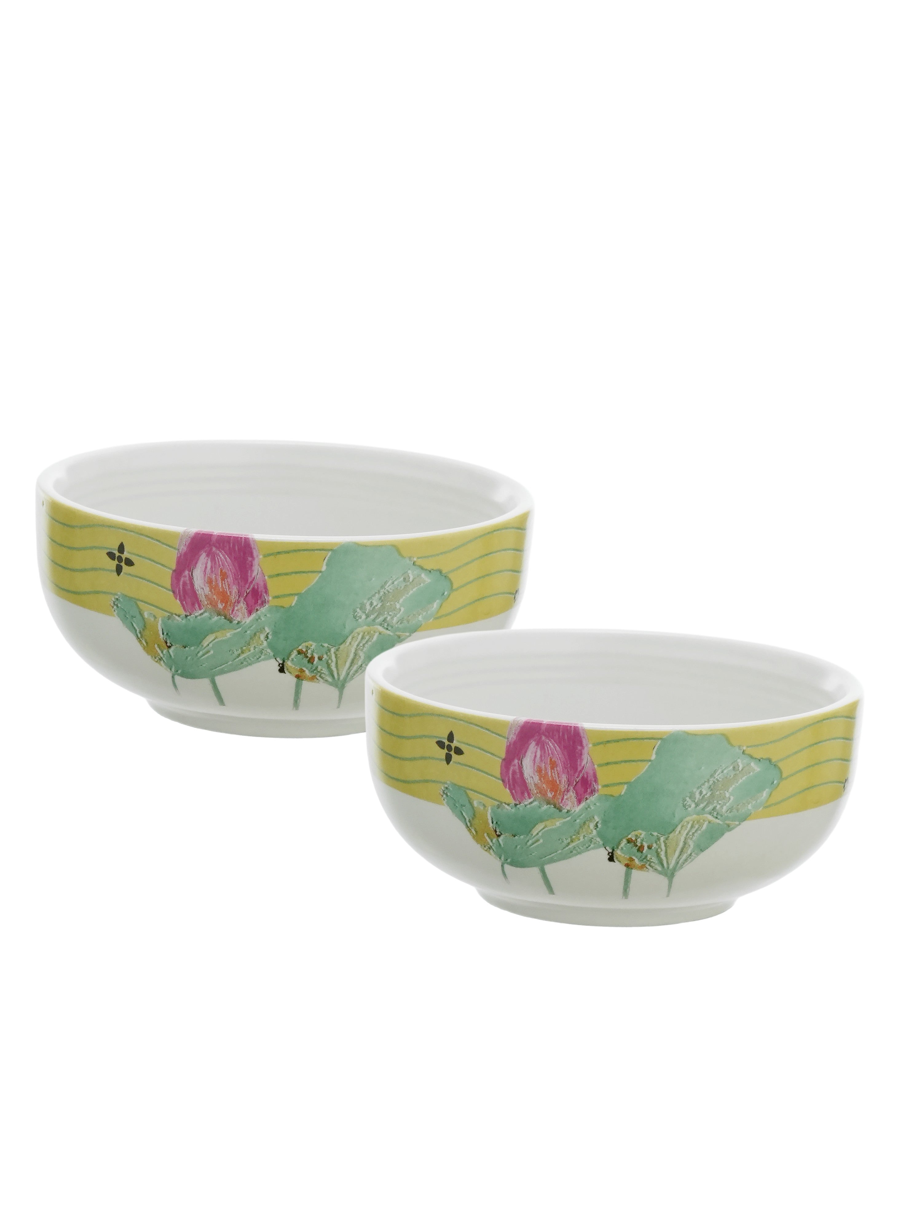 Dragonfly Bloom Porcelain Small Bowls (Pack of 2)