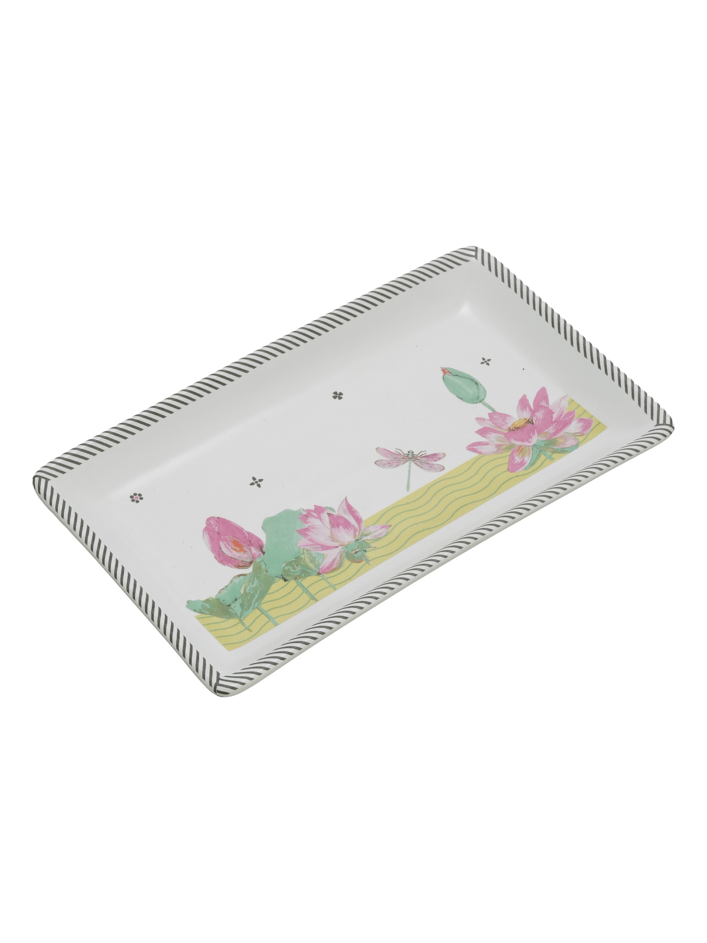 Dragonfly Bloom Porcelain Dinner Set (15 Pcs)