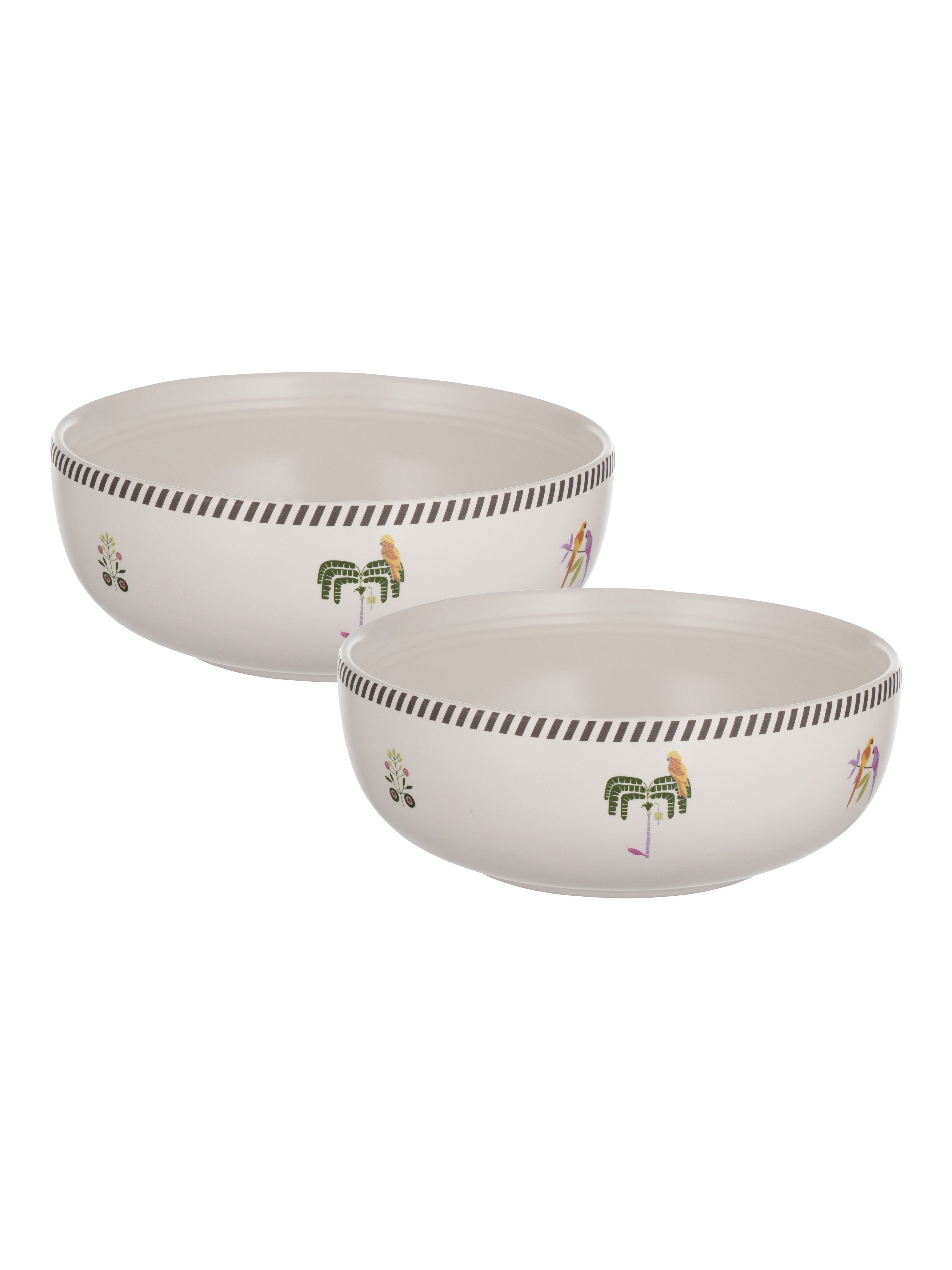 Island Bloom Porcelain Big Bowls