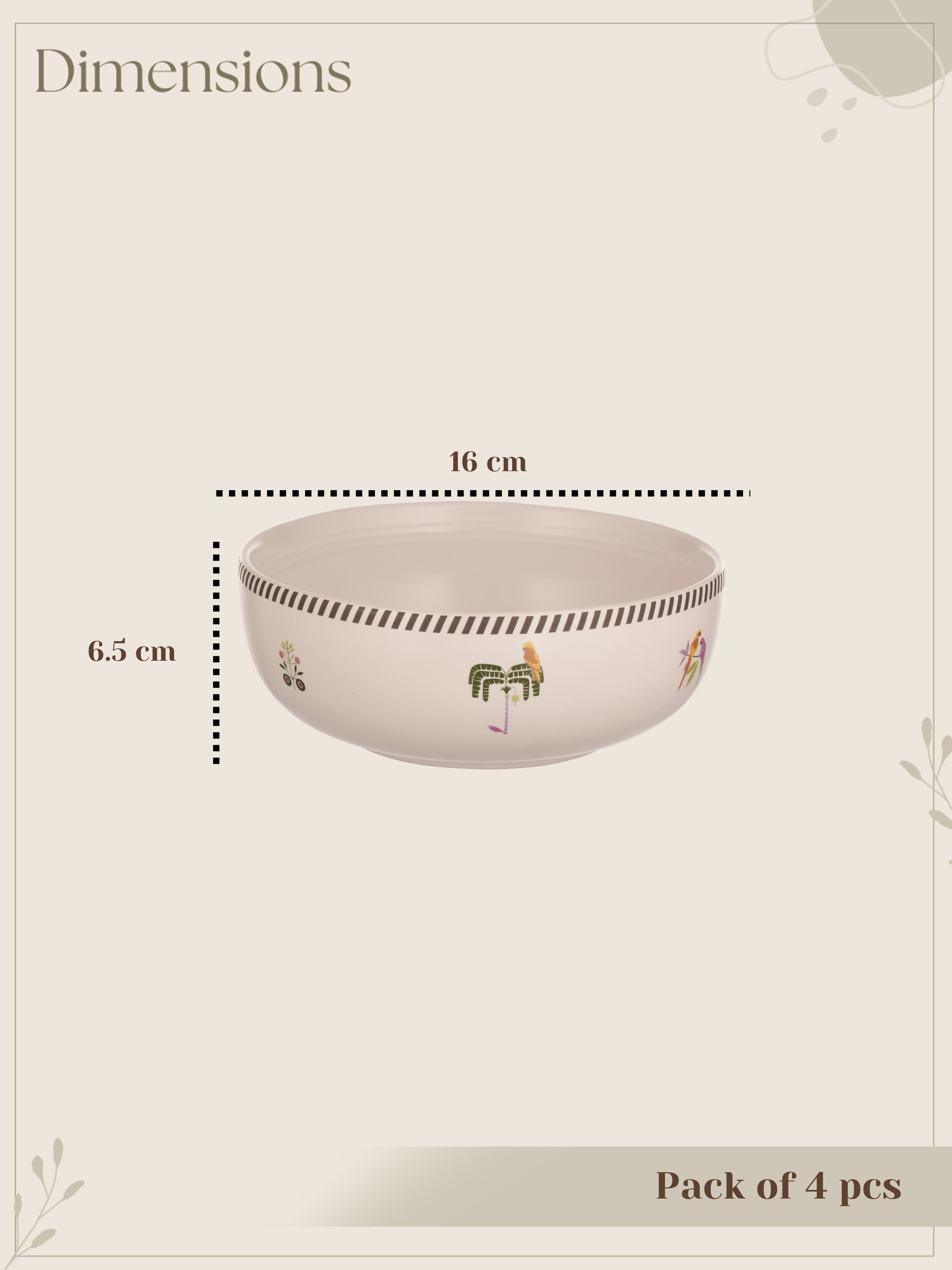 Island Bloom Porcelain Big Bowls