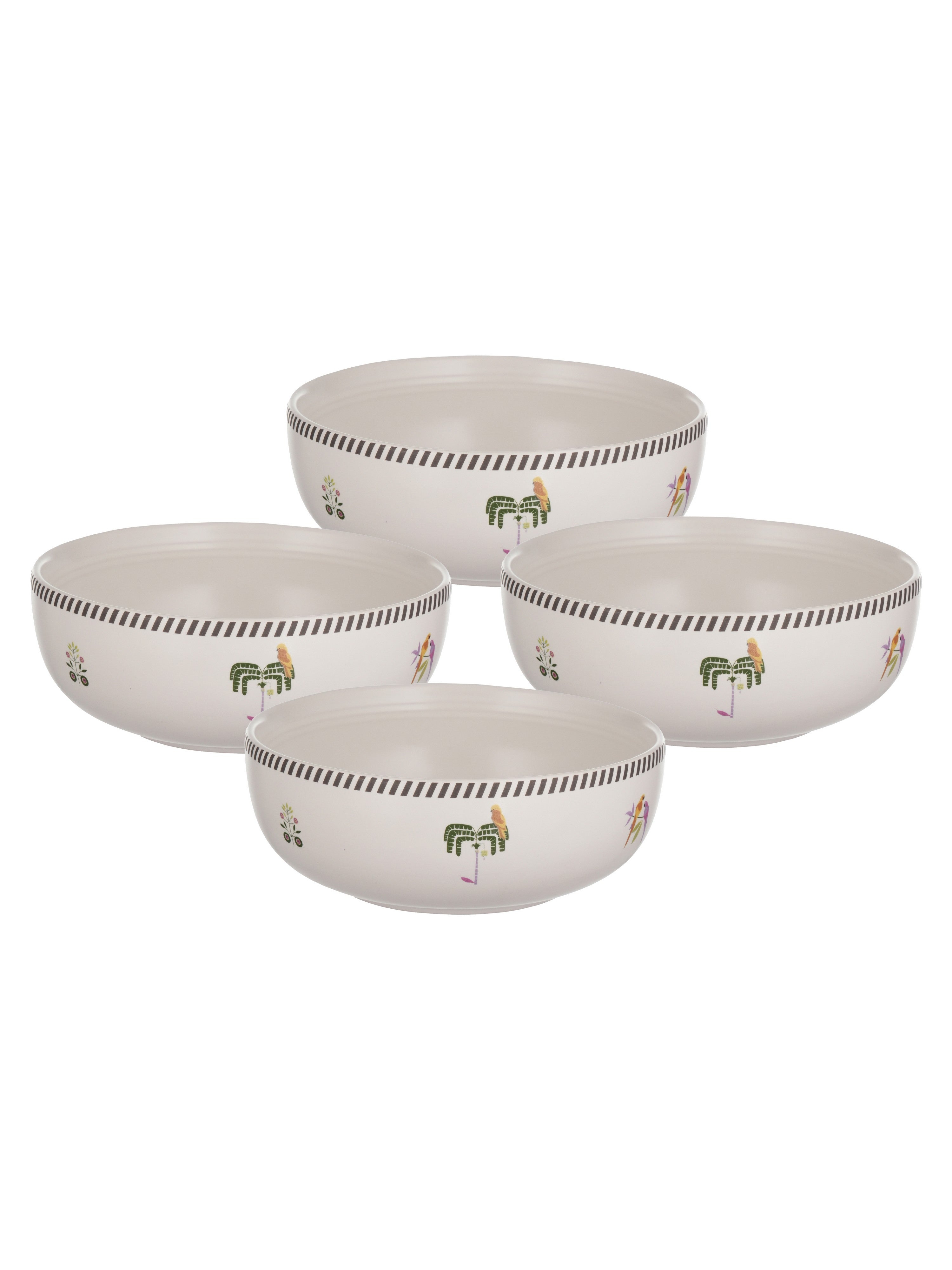 Island Bloom Porcelain Big Bowls