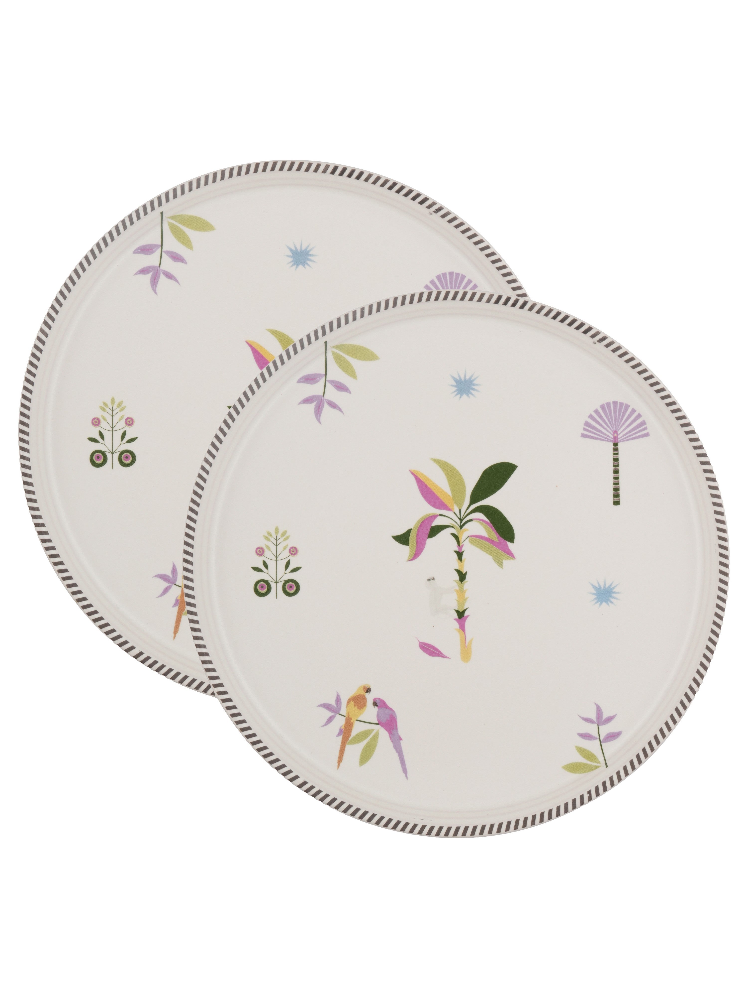 Island Bloom Porcelain Quarter Plates