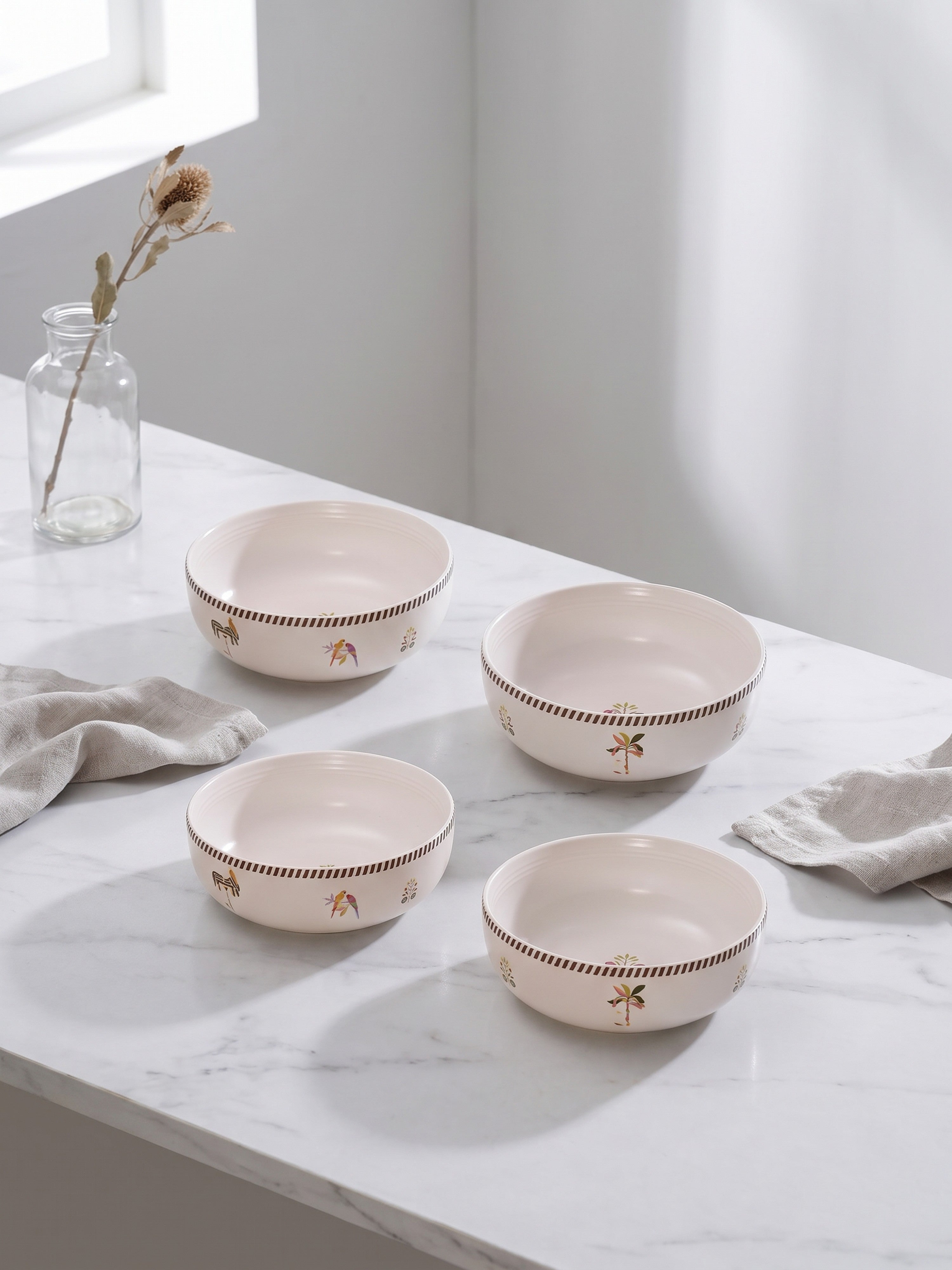 Island Bloom Porcelain Small Bowls