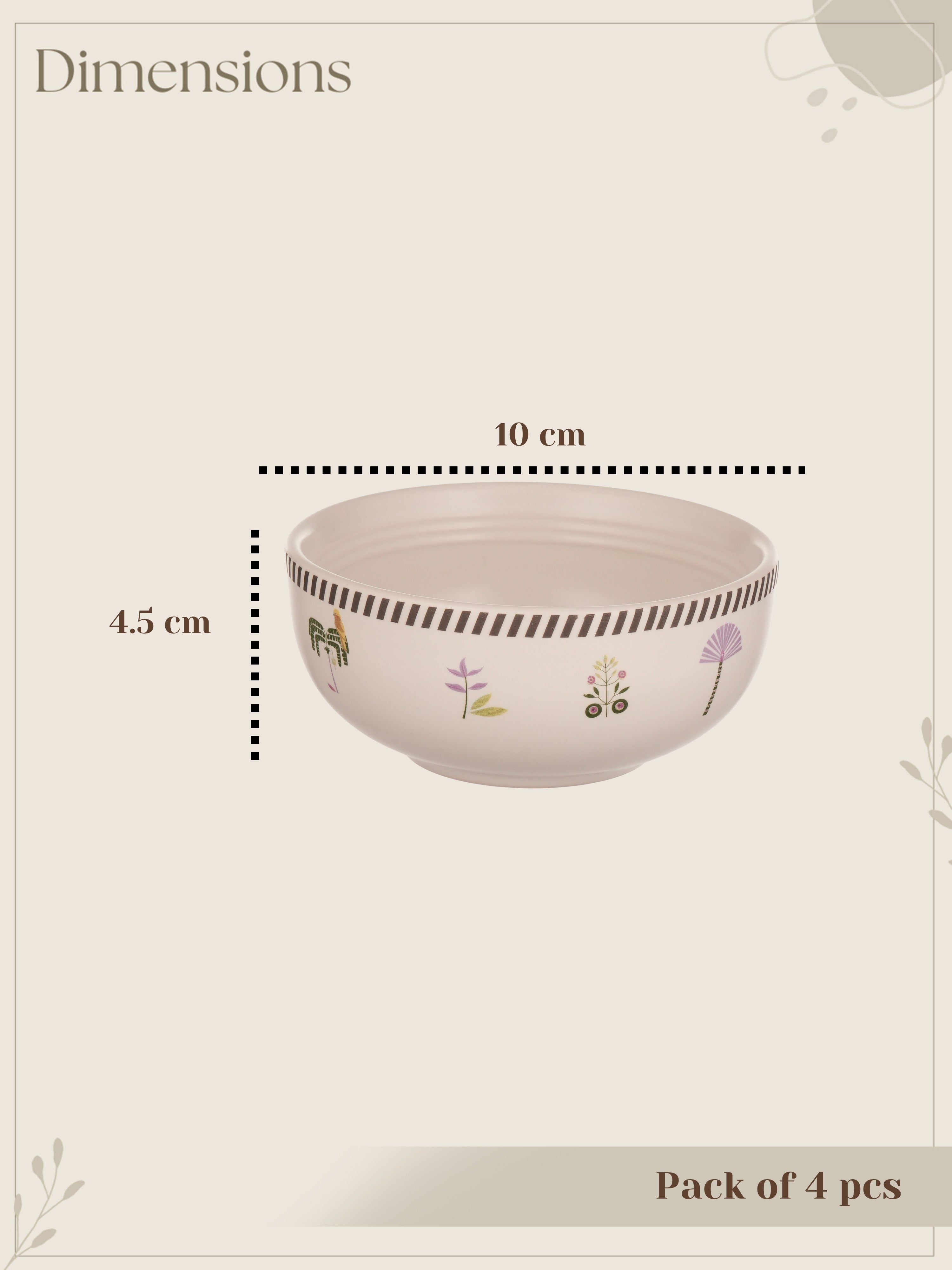 Island Bloom Porcelain Small Bowls