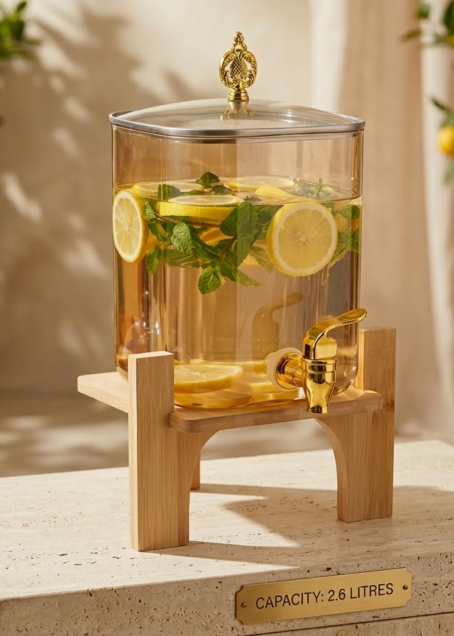The Golden Pour Beverage Dispenser
