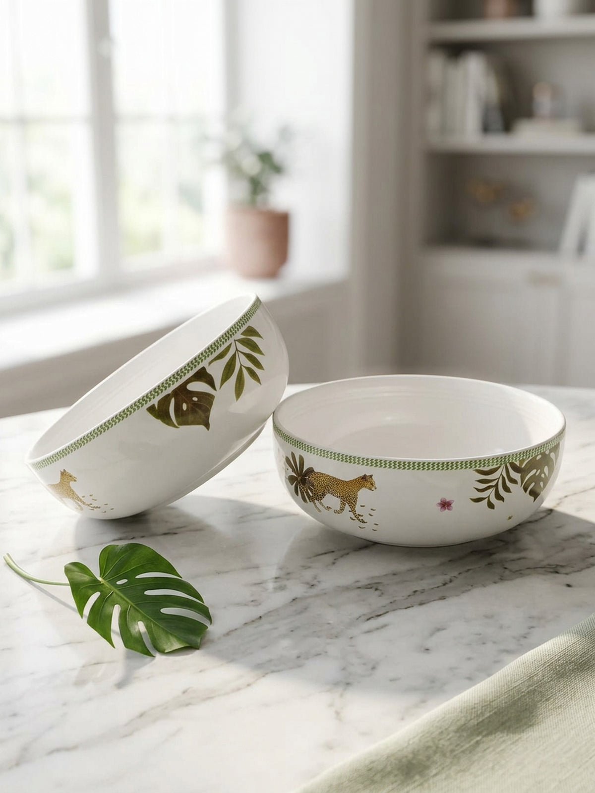 The Jungle Royale Porcelain Big Bowls