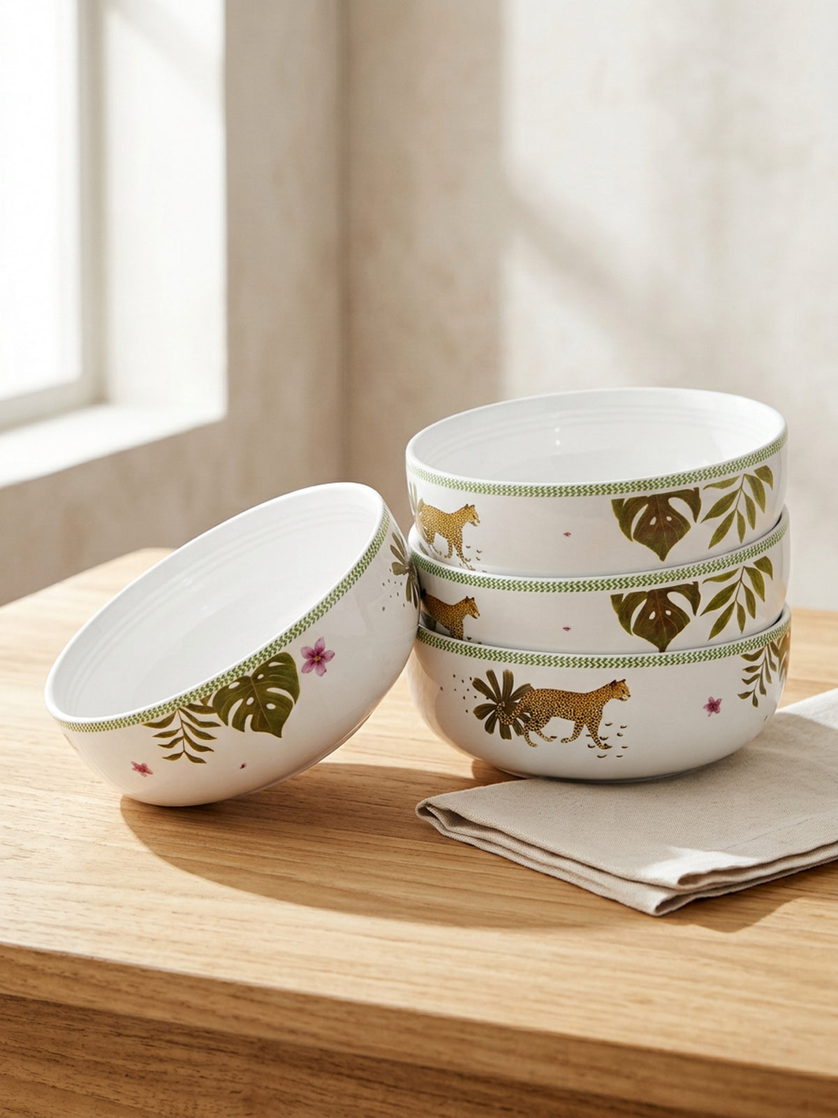 The Jungle Royale Porcelain Big Bowls