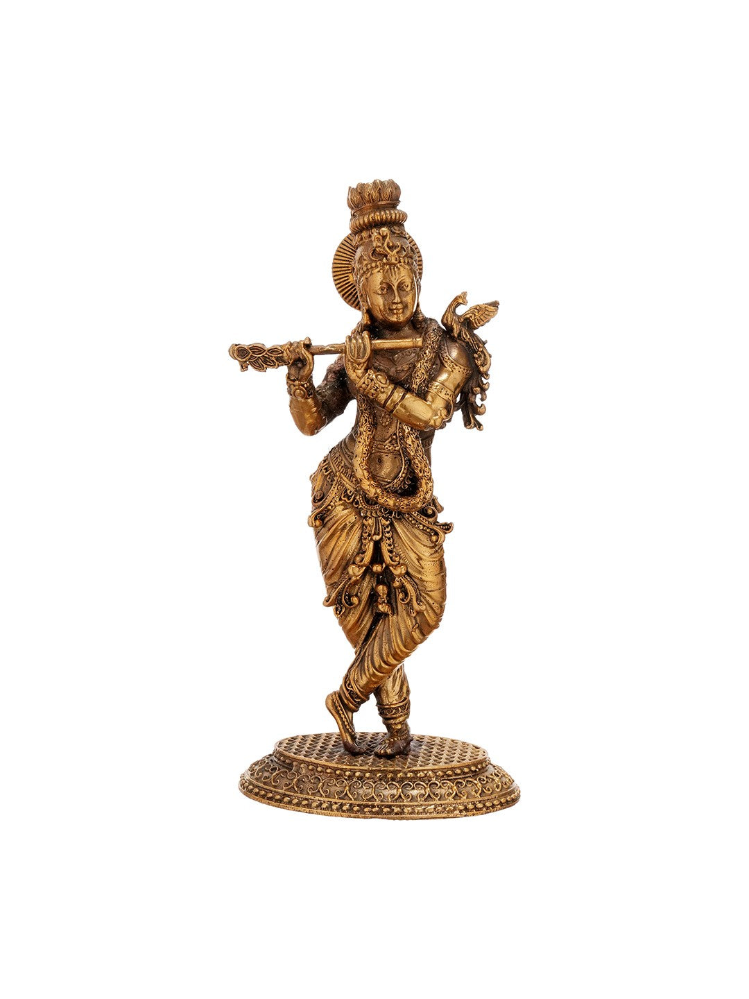 NavaShree Krishna Brass Idol
