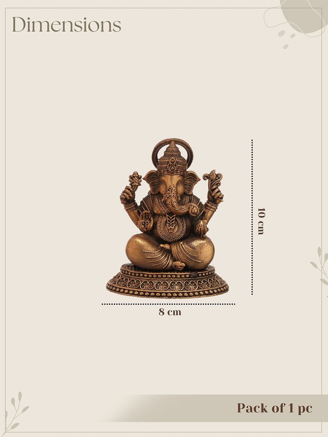 ShreeDagdu Ganraj Brass Idol