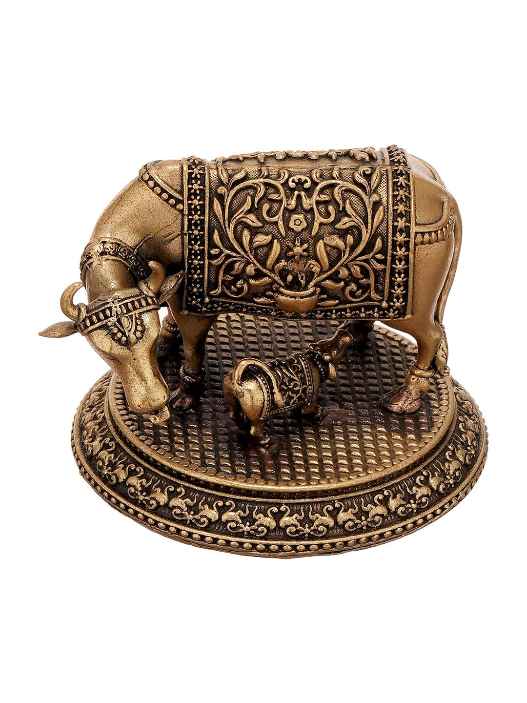 Kamdhenu Vatsalya Brass Table Sculpture