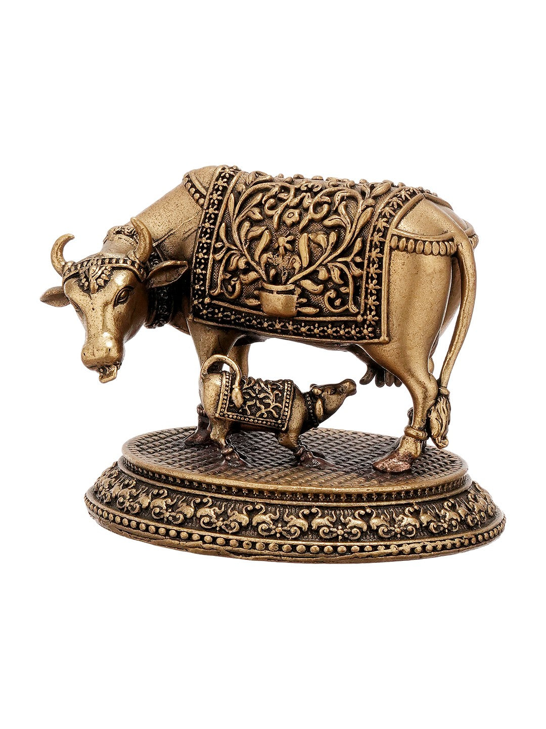 Kamdhenu Vatsalya Brass Table Sculpture
