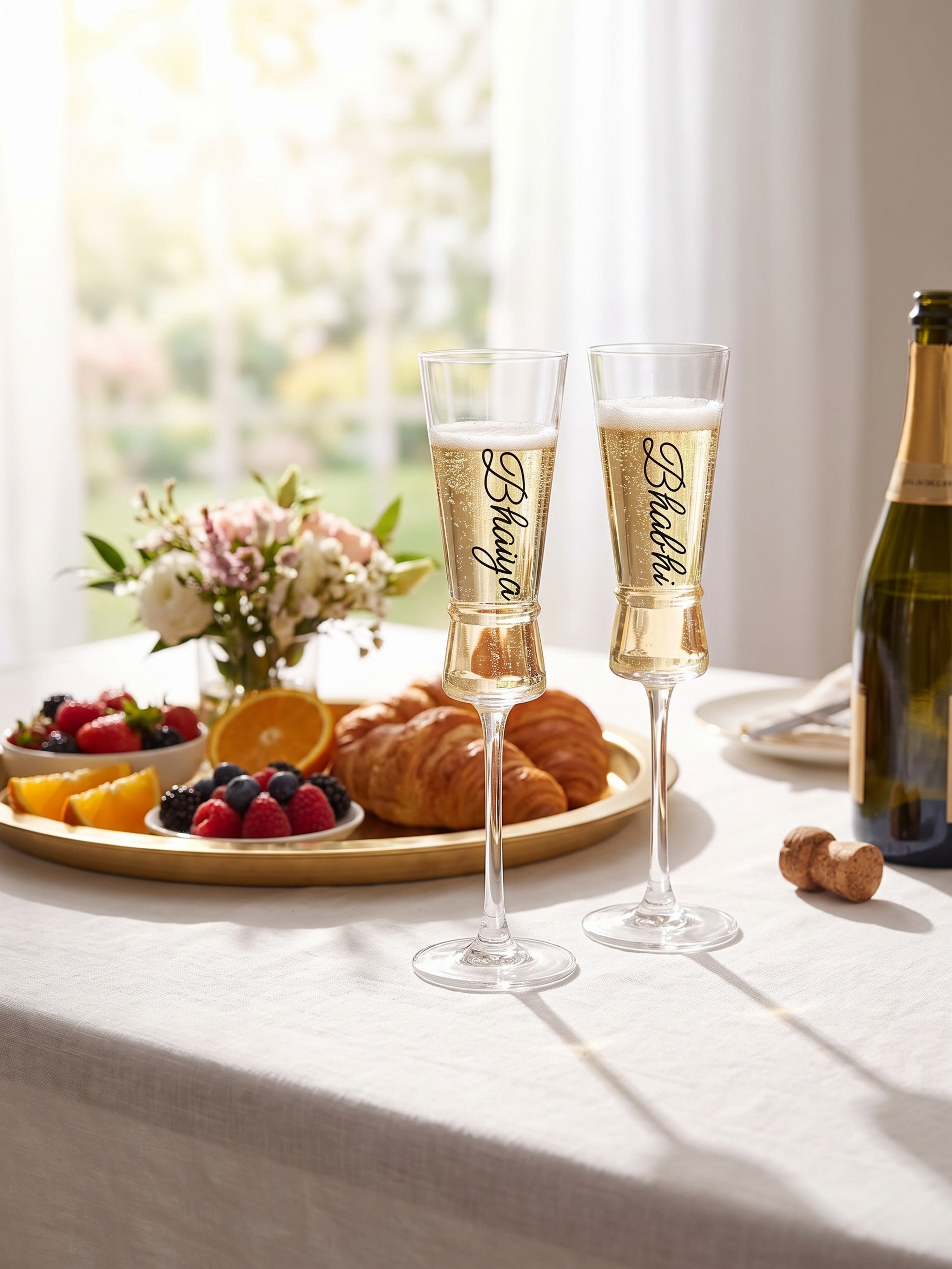 Aurora Ring Champagne Glass