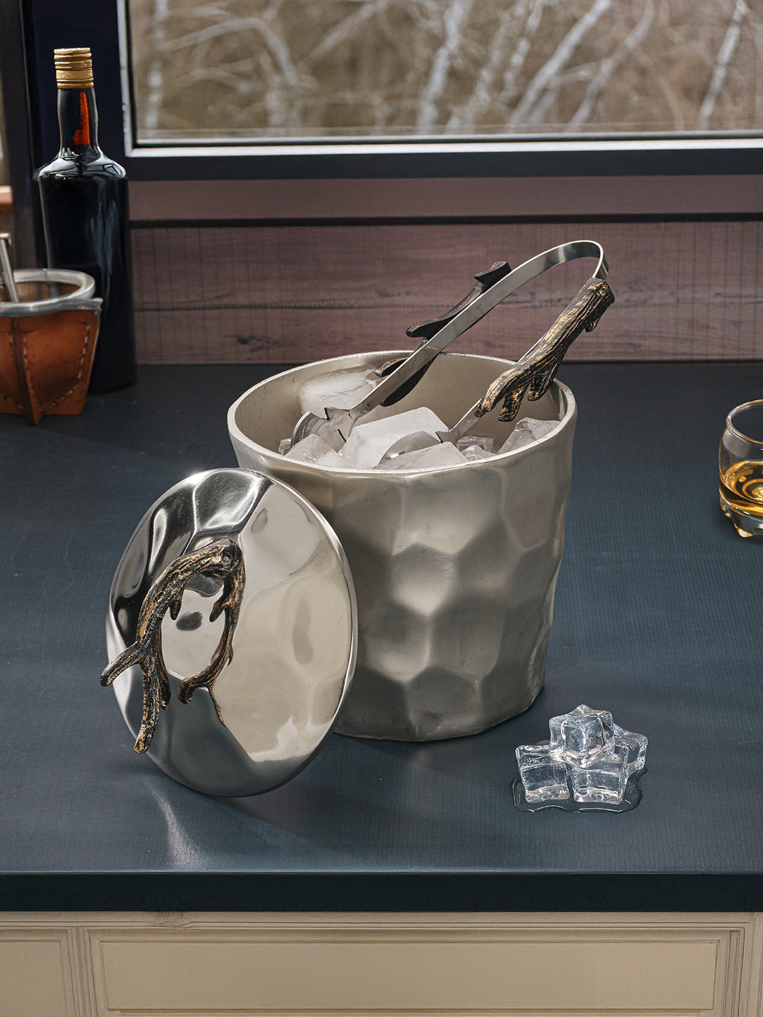 Botanical Chill Ice Bucket with Tongs