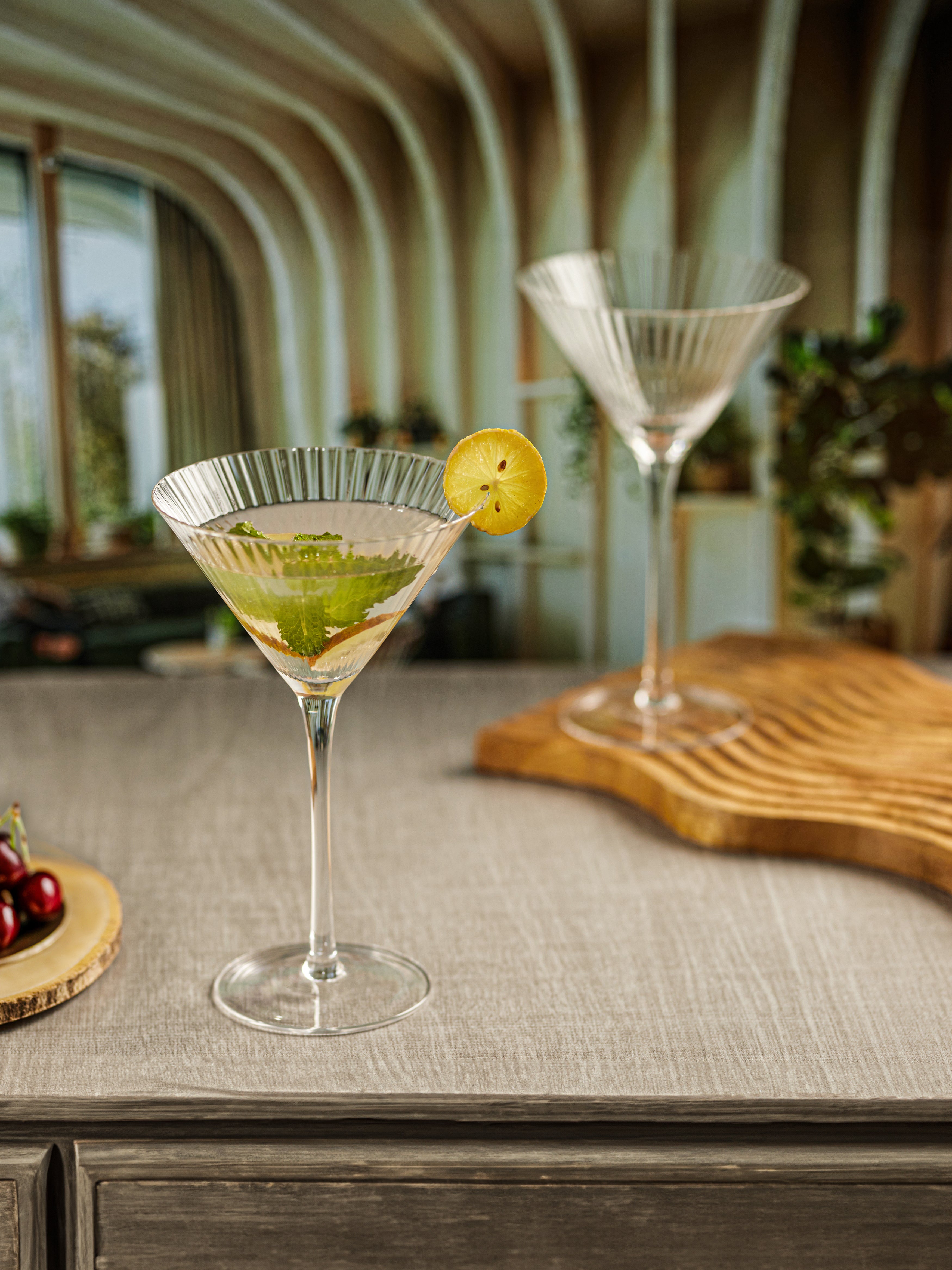 Elegant Martini Glass-German Crystal (Pack Of 4)