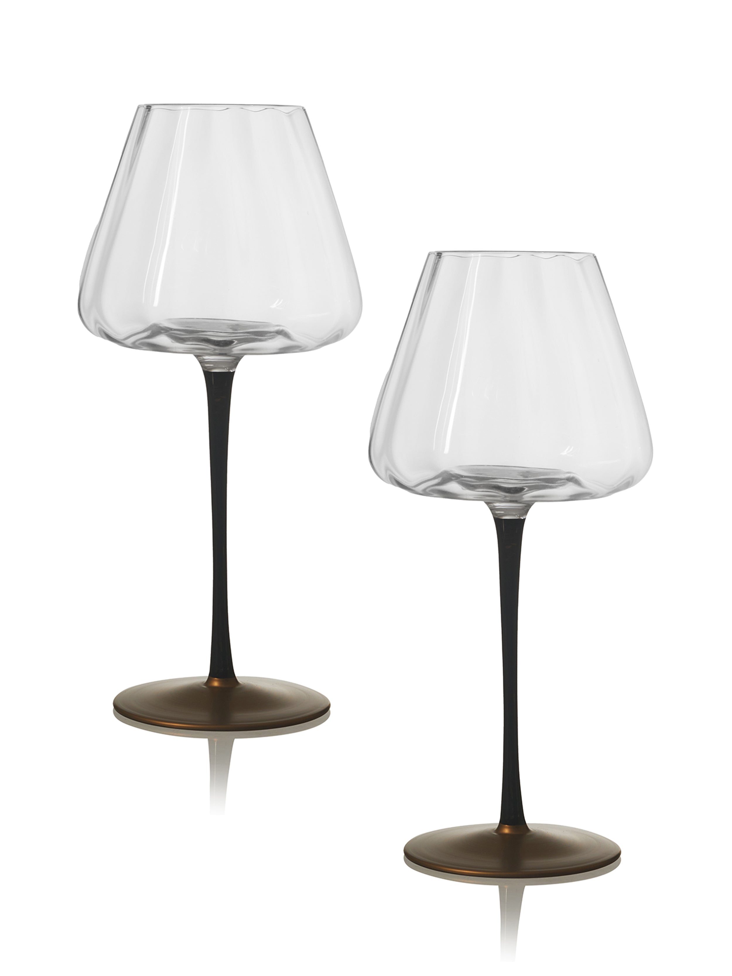 MIDNIGHT NOIR WINE GLASS - ITALIAN CRYSTAL – PACK OF 2