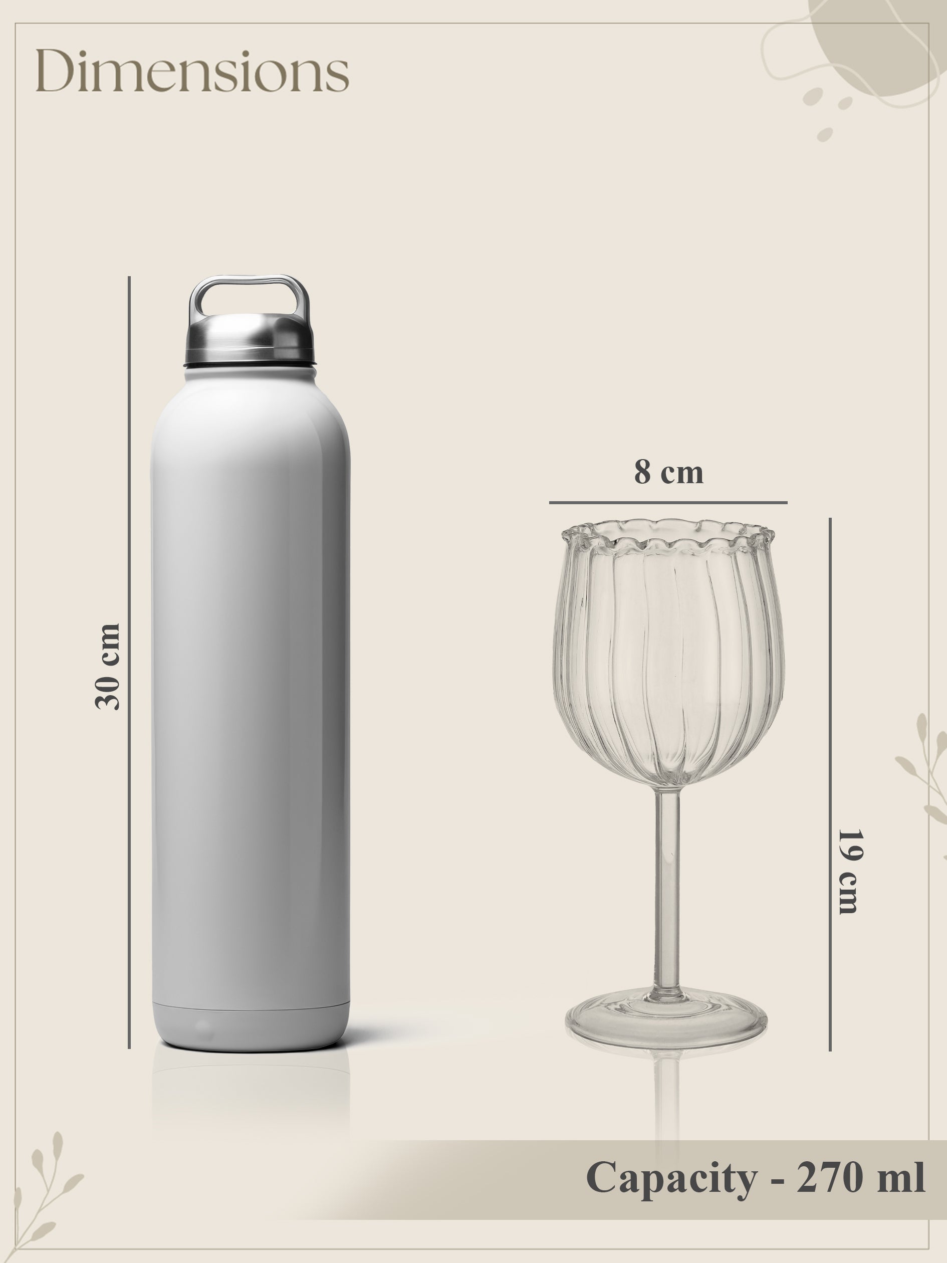 Rose shaped Red Wine Glass